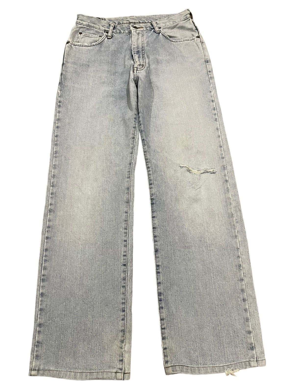 image of Archival Clothing x Edwin Vintage Edwin Classic Blue Wash Distress Baggy Jeans, Men's (Size 29)