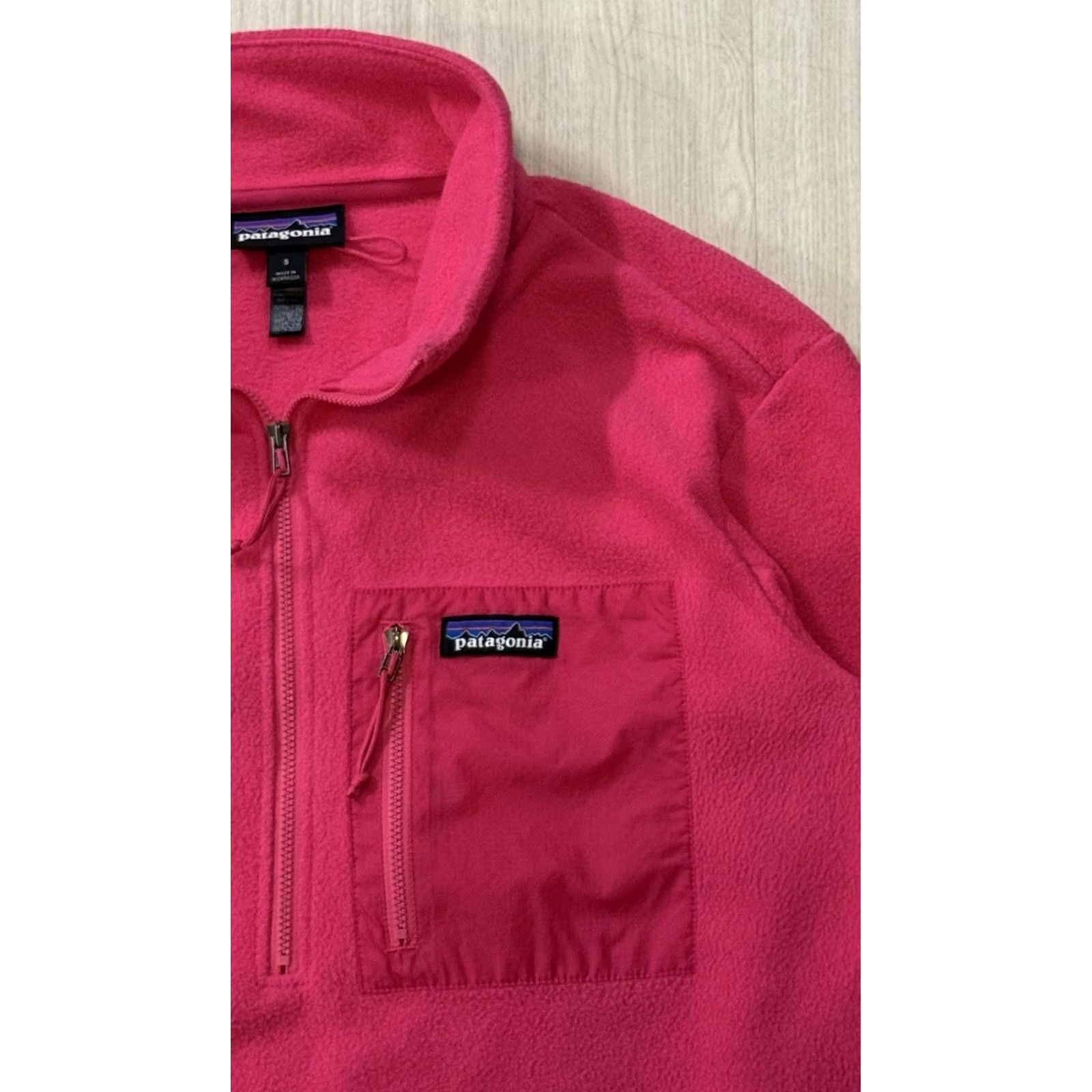 Patagonia Patagonia Women's Microdini 1/2-Zip Fleece Pullover Small Pink STY26260 Jacket Shirt Jumper Cozy Weathergear Zippered Pockets Women's Regular Size S Size S / US 4 / IT 40 - 3 Thumbnail