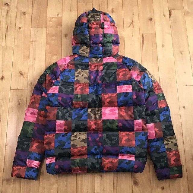 Bape BAPE Crazy color camo full zip hoodie Puffer Down Jacket Size US L / EU 52-54 / 3 - 2 Thumbnail