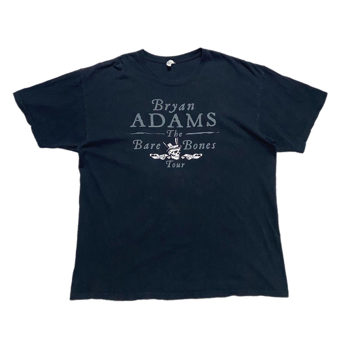 image of Band Tees x Rock Band Bryan Adams The Bare Bones Tour 2009-2011 Tshirt in Black, Men's (Size XL)