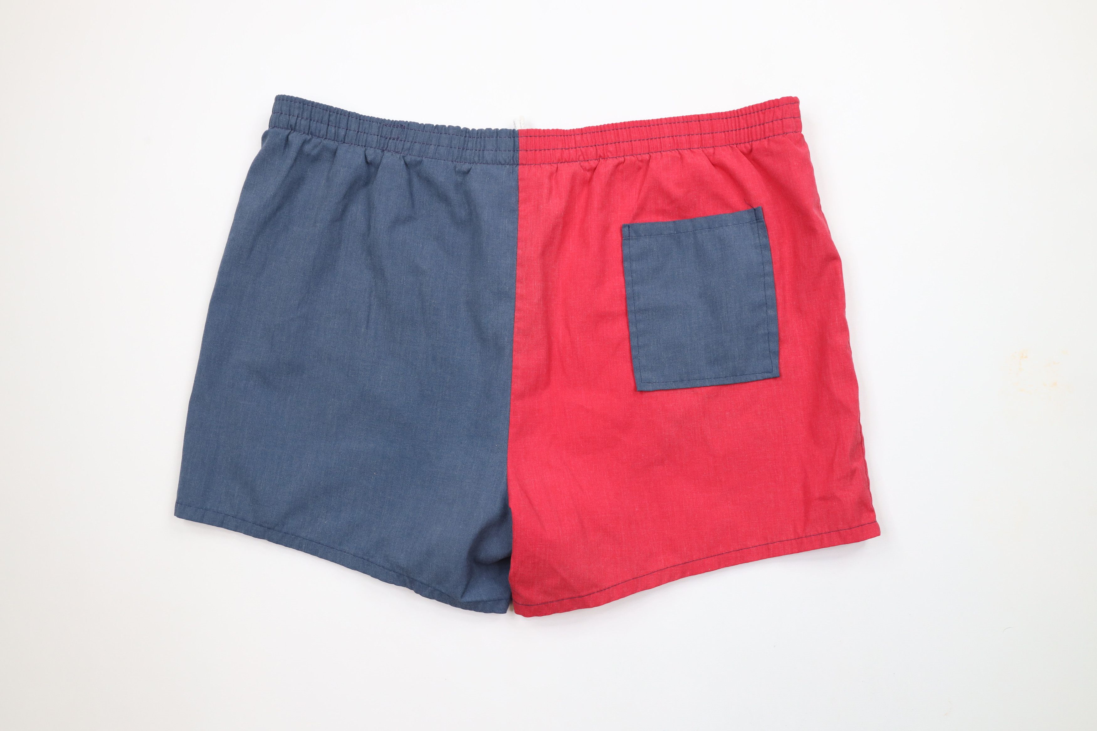 Vintage Vintage 70s Streetwear Block Lined Running Short Shorts USA Size US 36 / EU 52 - 9 Thumbnail