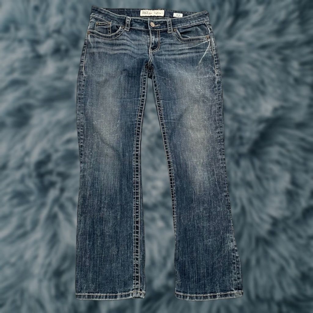 Vintage VINTAGE Buckle Jeans Womens 30R Blue Denim Bootcut Pants 5-Pocket Stretch Ladies Size 30" / US 8 / IT 44 - 1 Thumbnail