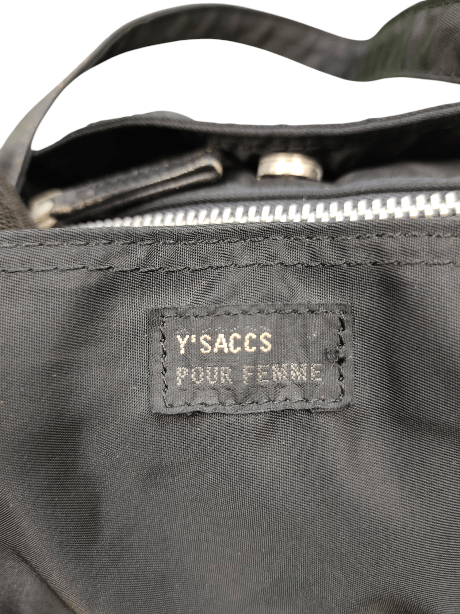 Yohji Yamamoto Ysaccs Pour Femme Yohji Yamamoto Nylon Leather Tote Bag Size ONE SIZE - 6 Thumbnail