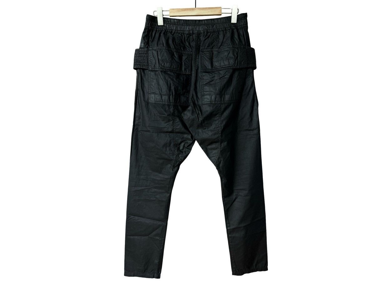 Rick Owens Drkshdw Rick Owens Drkshdw Black Waxed Creatch Cargo Pant SS15 Size US 30 / EU 46 - 2 Thumbnail