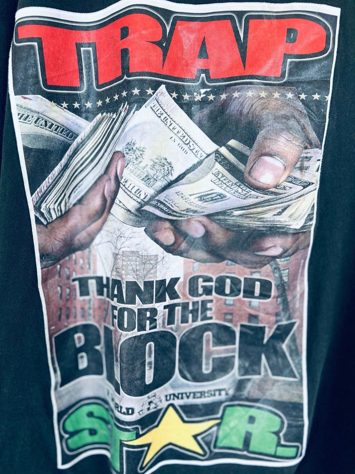 Designer Vintage R.WORLD Trap Graphic Tee - Green & Black Size US XXL / EU 58 / 5 - 4 Thumbnail