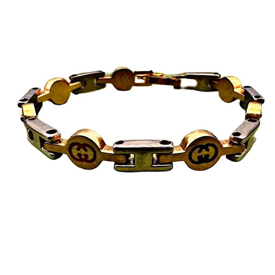 Gucci Authentic Vintage Gucci Rare Archive GG Link Bracelet Size ONE SIZE - 1 Thumbnail