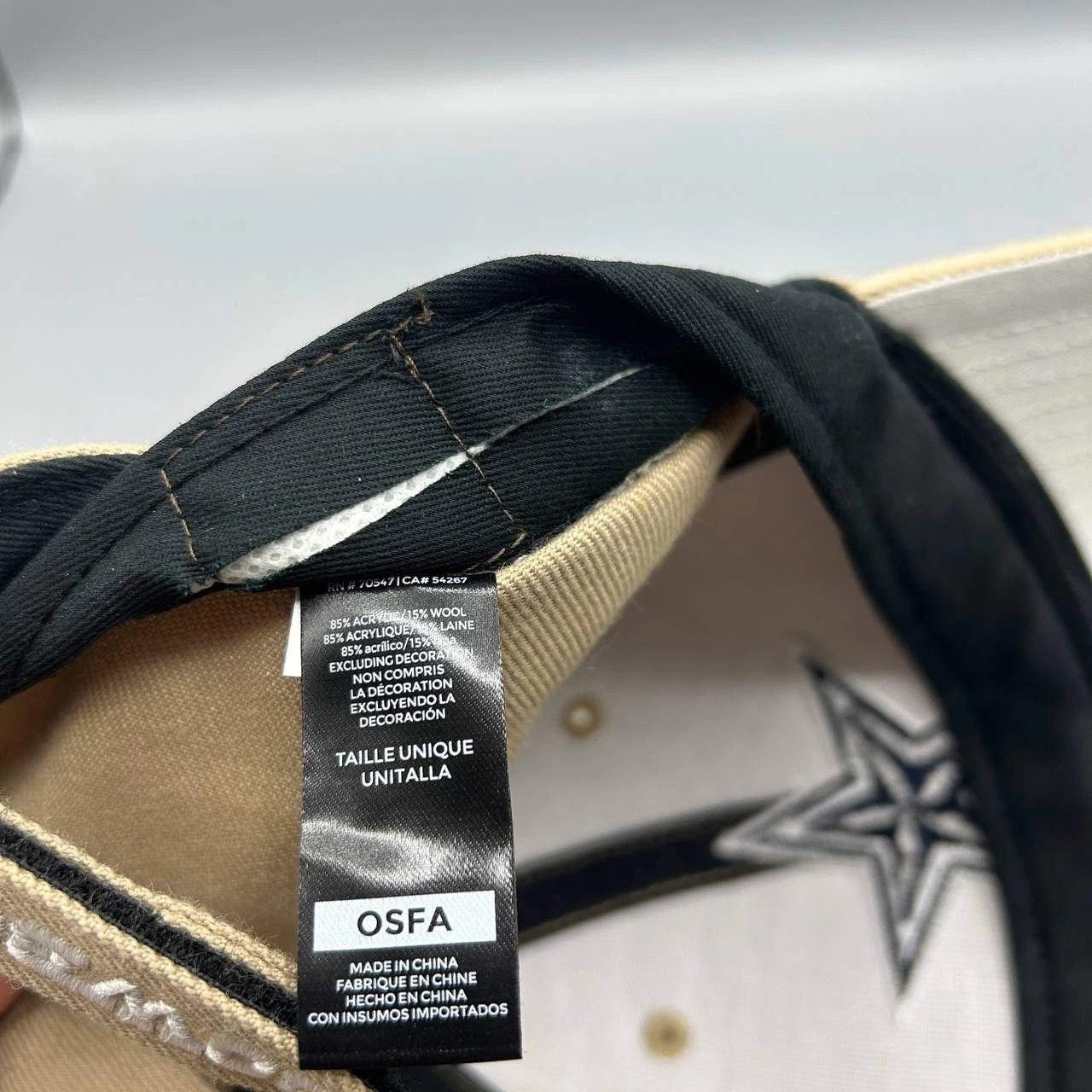47 Brand Dallas Cowboys Hat Men Embroidered 47 Brand Strap Back Cap Size ONE SIZE - 4 Thumbnail