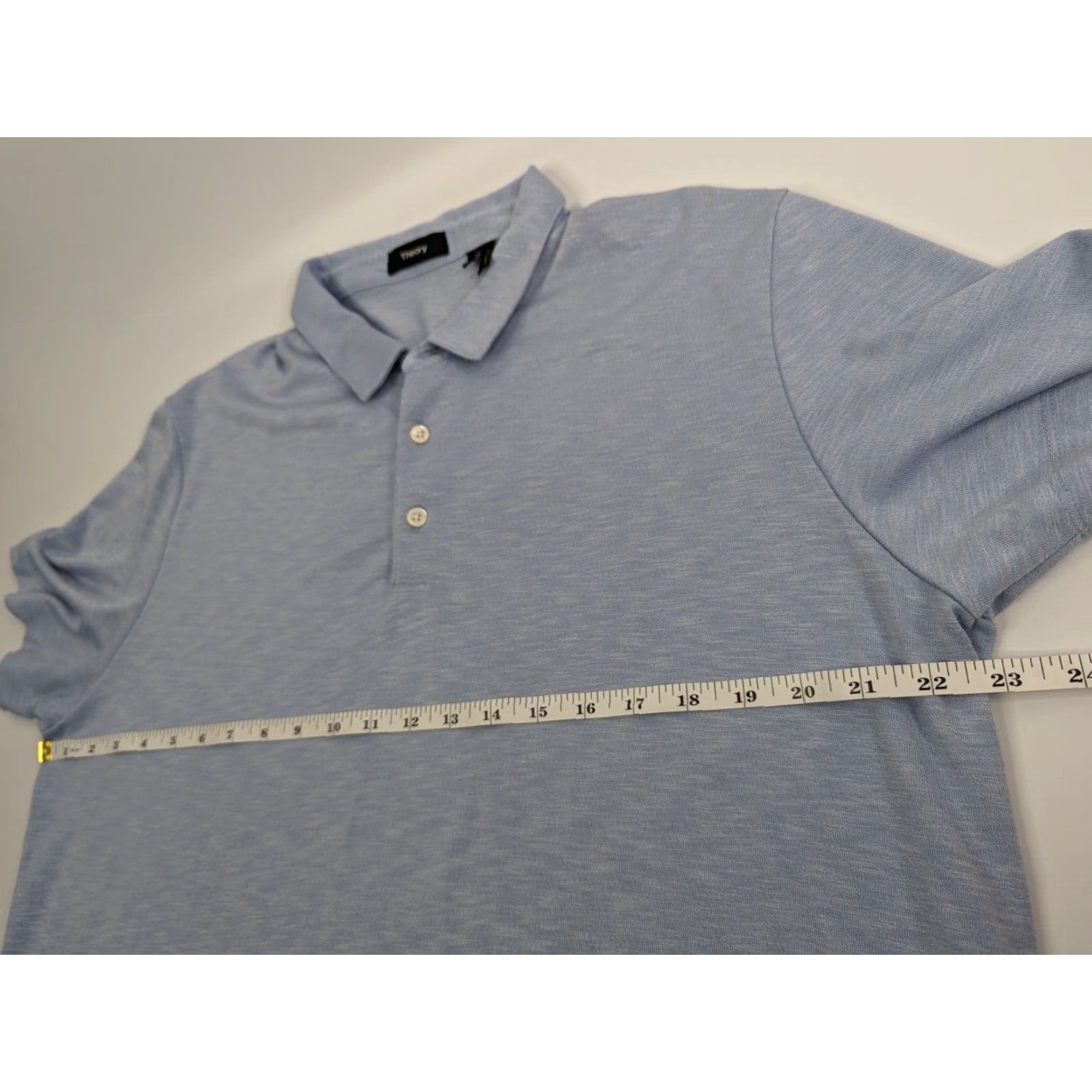 Theory Anemone Theory Polo Shirt in Anemone Modal Jersey Blue Short Sleeve 2XL Mens Size US XXL / EU 58 / 5 - 6 Thumbnail