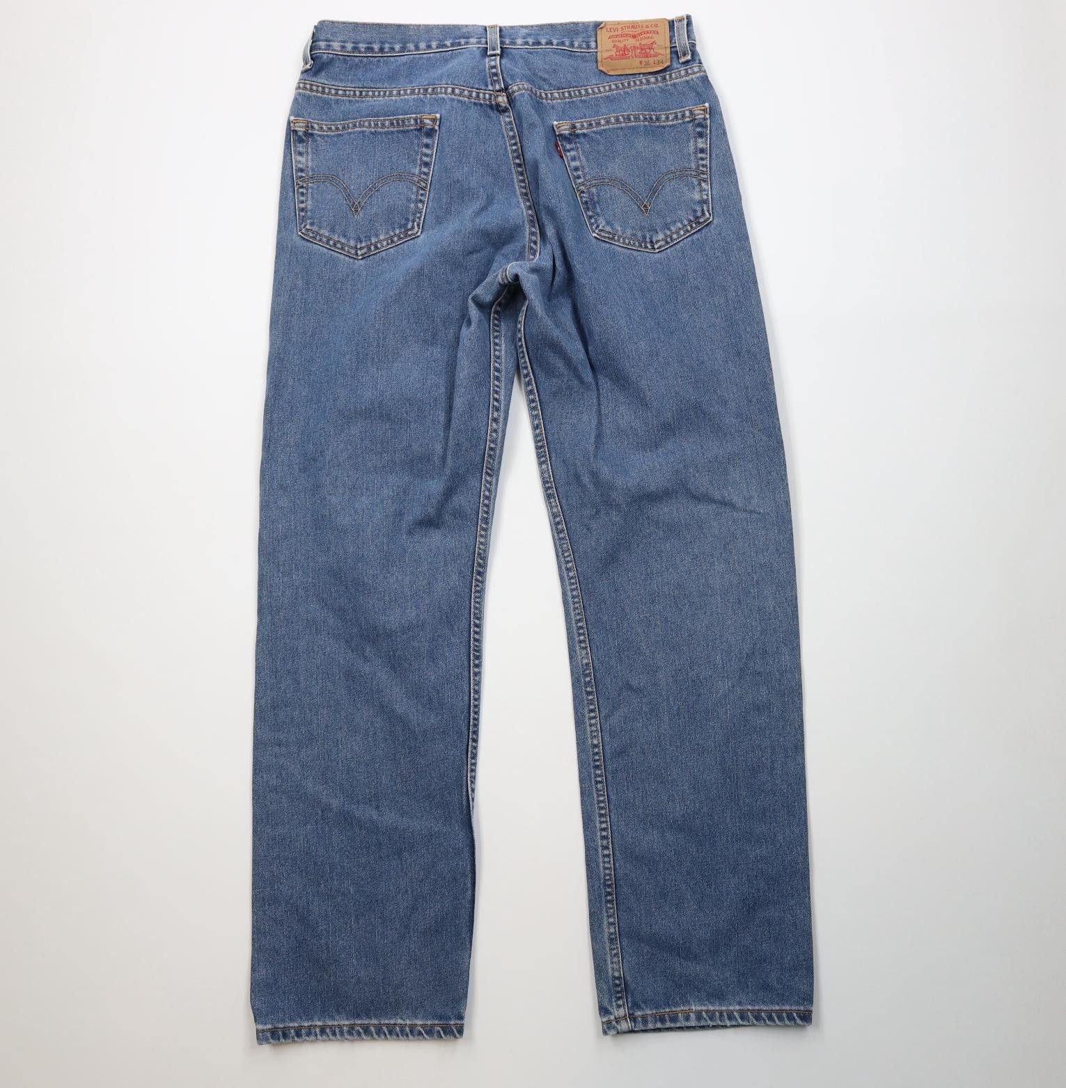 Levi's Vintage Y2K 2003 Levis 505 Regular Straight Leg Denim Jeans Size US 36 / EU 52 - 11 Thumbnail