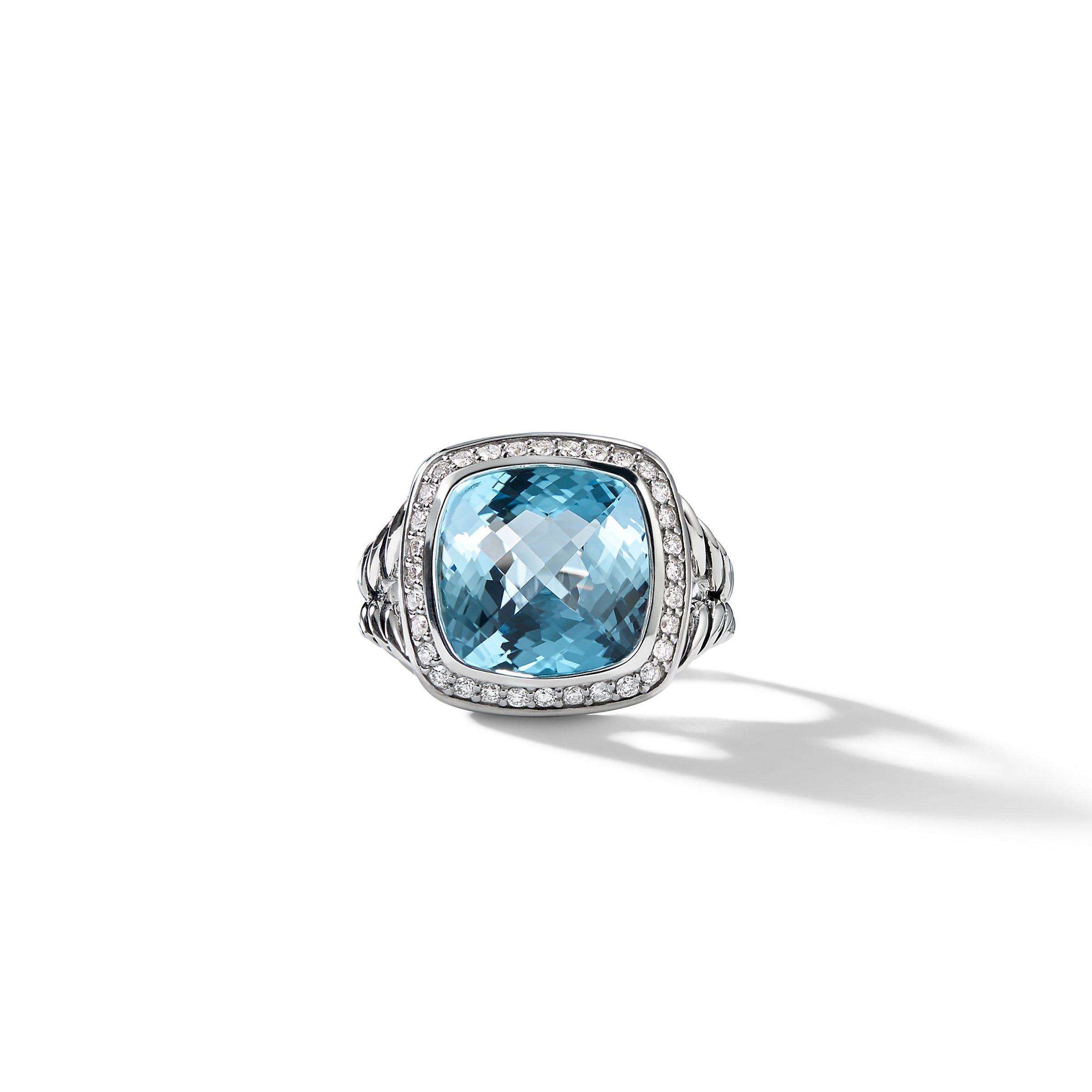 David Yurman o1w1db10525 R12308D Ring in Silver with Topaz and Diamond Size ONE SIZE - 4 Thumbnail