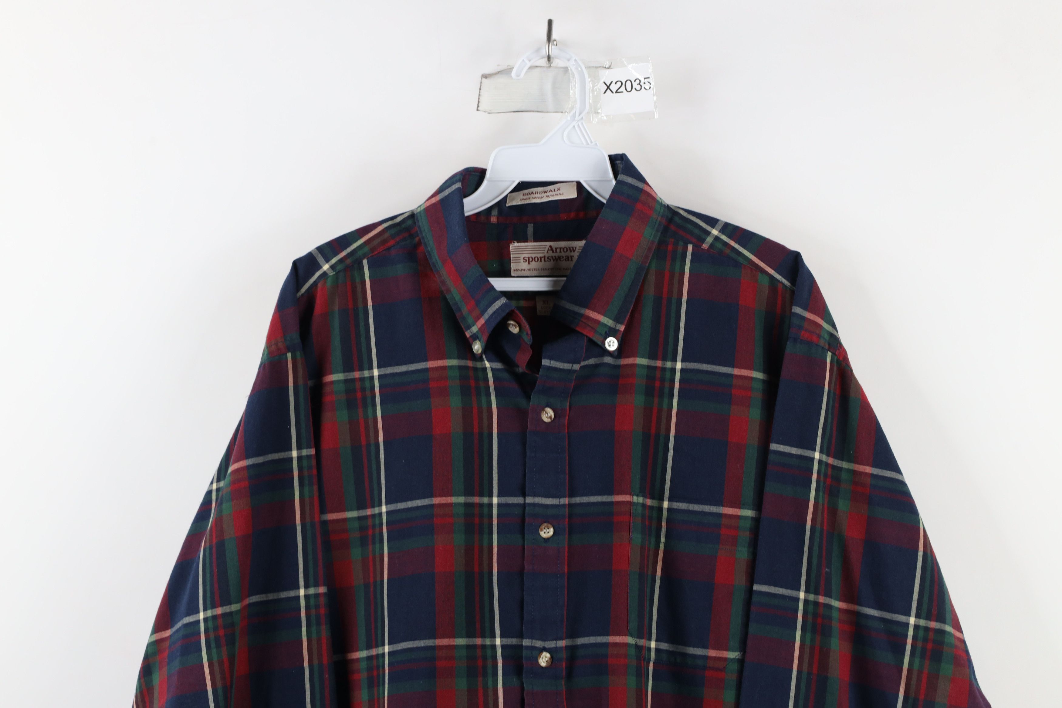 Vintage Vintage 90s Streetwear Needle Tailoring Button Down Shirt Size US XL / EU 56 / 4 - 2 Thumbnail