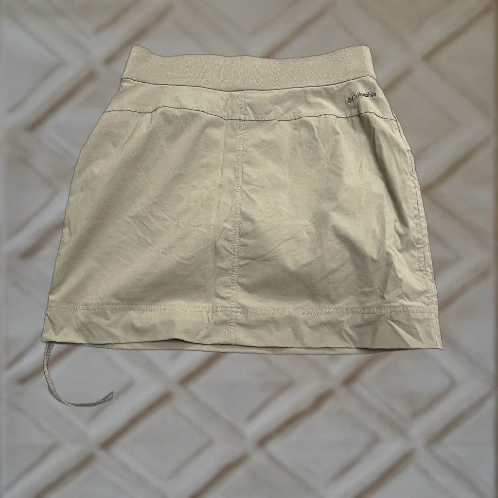 Vintage Columbia Skort Women Small Brown Nylon Spandex Pockets Active Casual Travel Short-Length 28in Waist Size 28" / US 6 / IT 42 - 1 Thumbnail