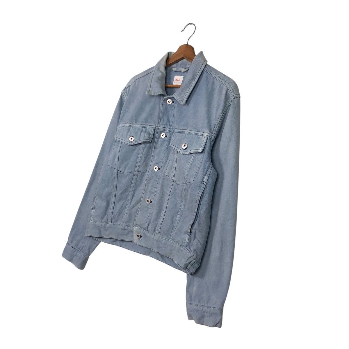 Japanese Brand × Vintage 📌Vintage Trucker Denim Jacket H&M Biker Issey Miyake Size US M / EU 48-50 / 2 - 3 Thumbnail