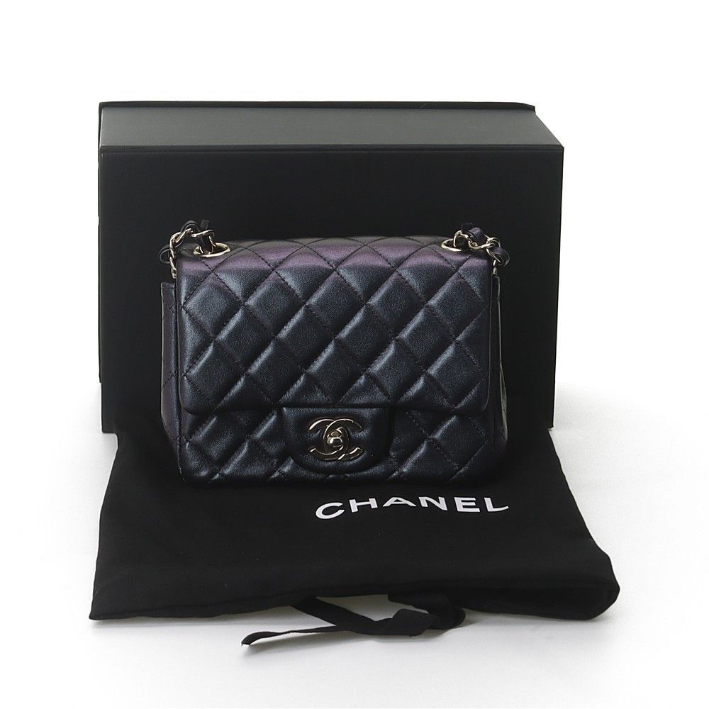 Chanel Quilted Iridescent Lambskin Mini Flap Bag, Women's