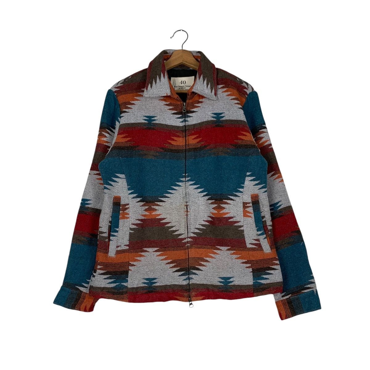 Japanese Brand Four Season Garage by INBLOOM Navajo Native Jacket #1246-C56 Size US S / EU 44-46 / 1 - 1 Thumbnail