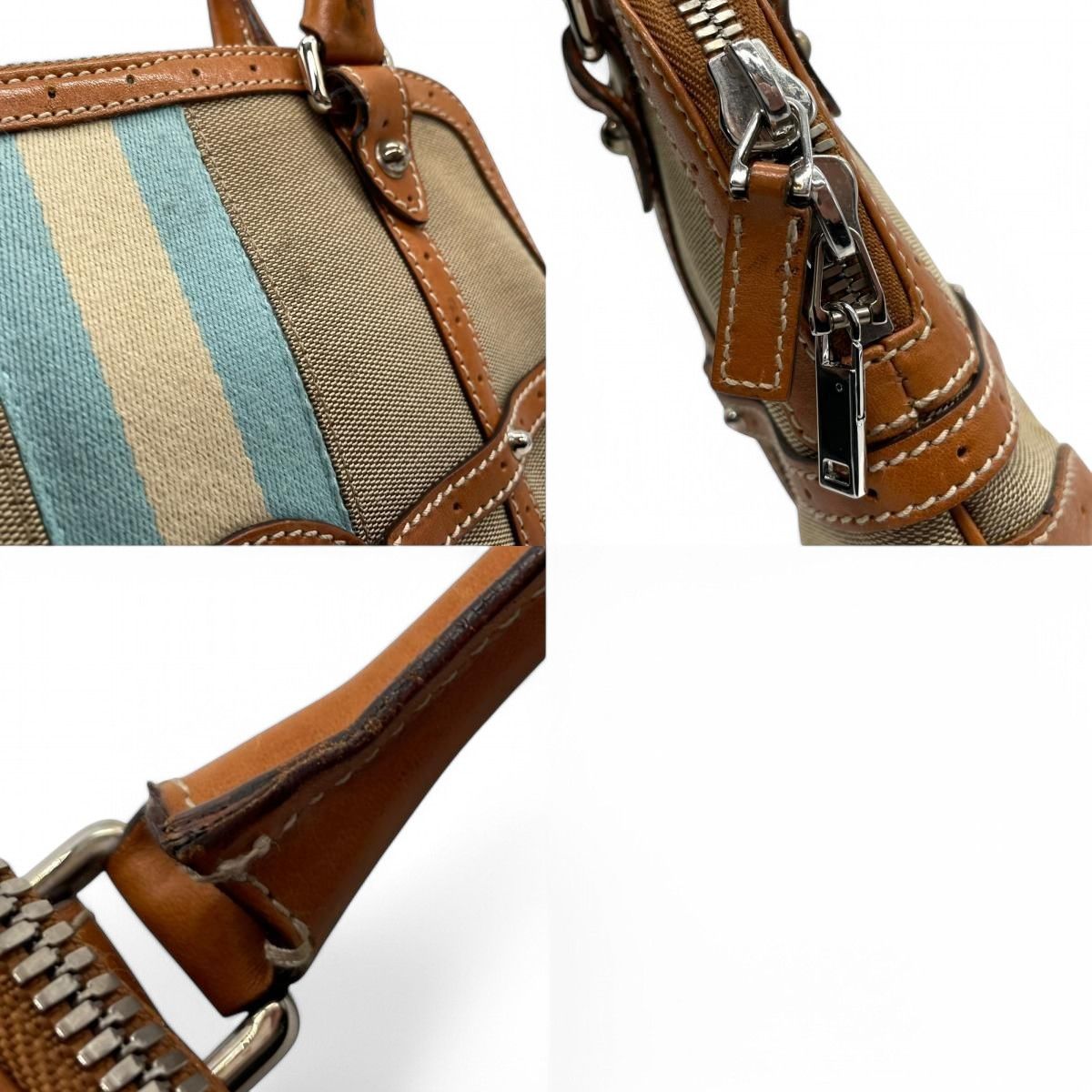 Gucci Gucci - G Sherry Line Canvas Leather Handbag Shoulder Bag Size ONE SIZE - 8 Thumbnail