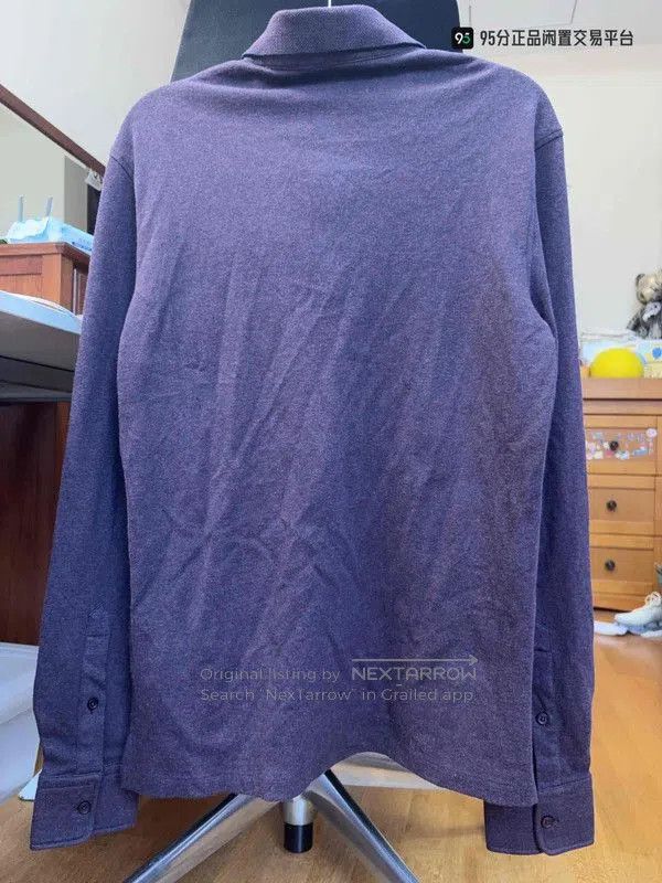 Ermenegildo Zegna Zegna Purple Long-Sleeve Polo Shirt. Size US S / EU 44-46 / 1 - 6 Thumbnail