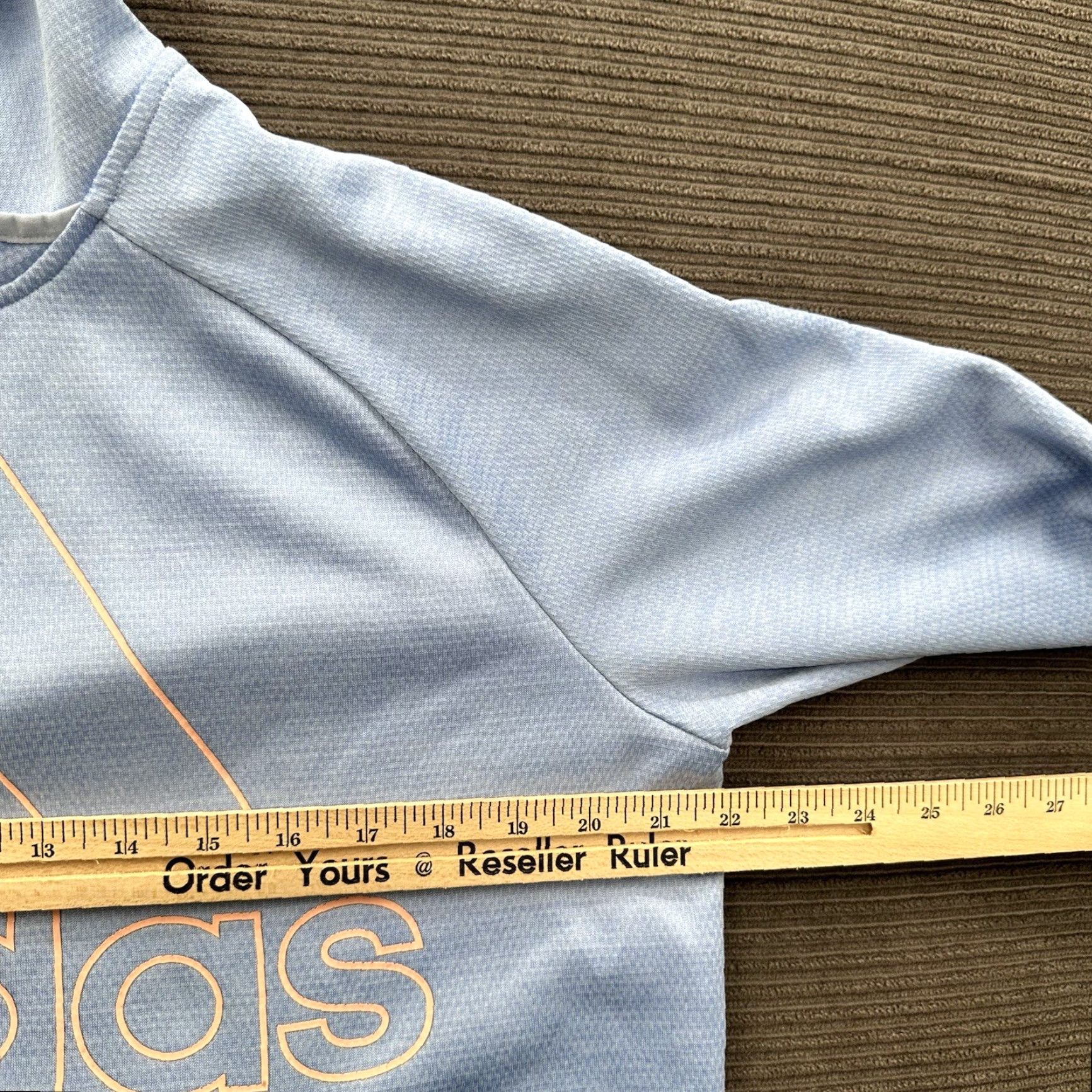 Adidas Adidas Sweatshirt Women Large Blue Pink Long Sleeve Training Workout Gym Pullover High Neck Logo Colorful All Seasons Activewear Size L / US 10 / IT 46 - 4 Thumbnail