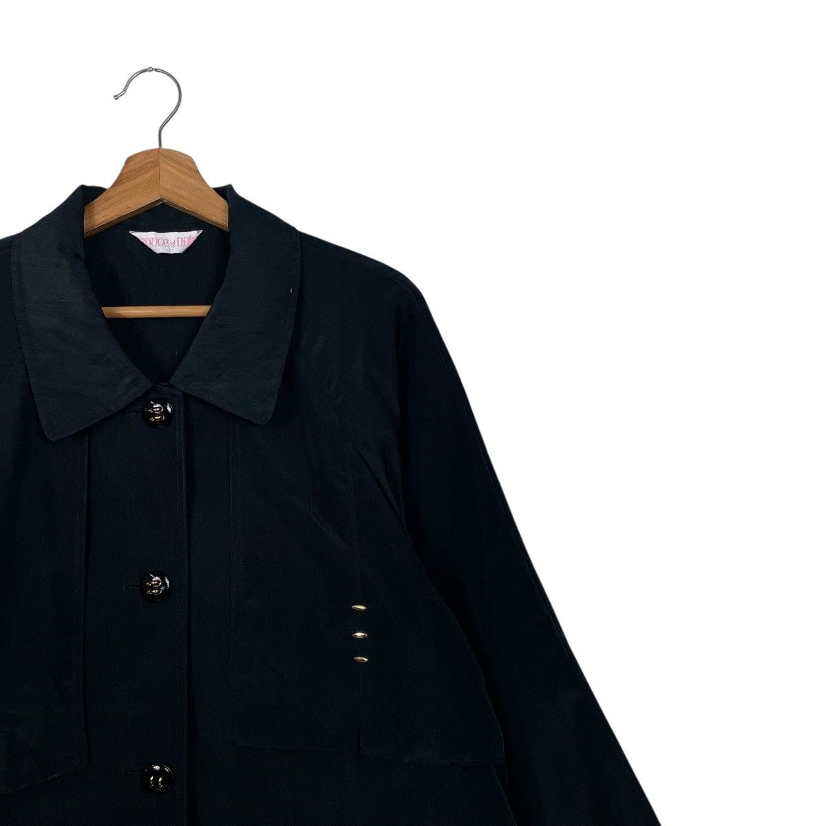 Japanese Brand Japanese Brand Women Black Coat Size L / US 10 / IT 46 - 5 Thumbnail