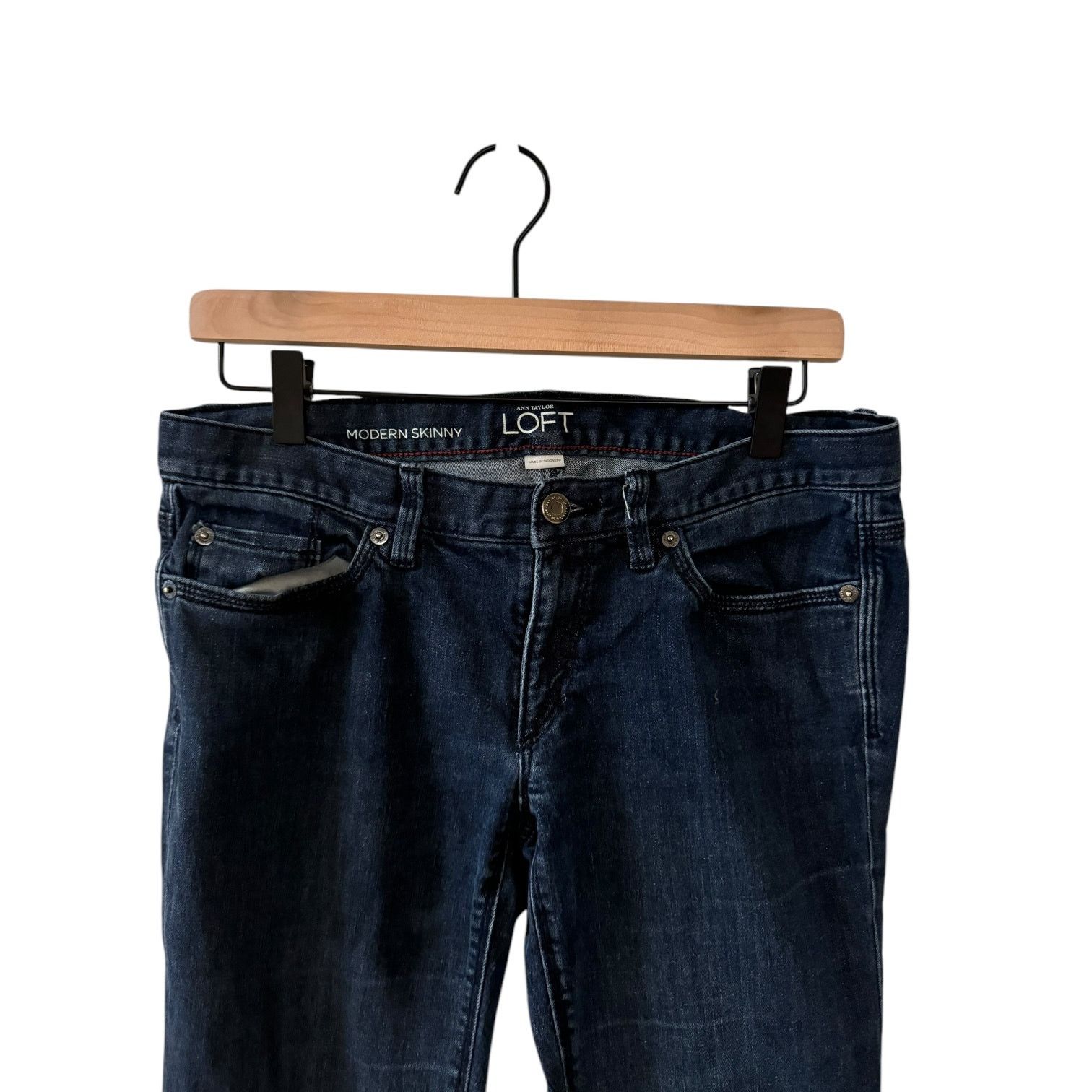 Ann Taylor Ann Taylor Loft Modern Skinny Stretchy Blue Jeans Size 6 Size 28" / US 6 / IT 42 - 5 Thumbnail