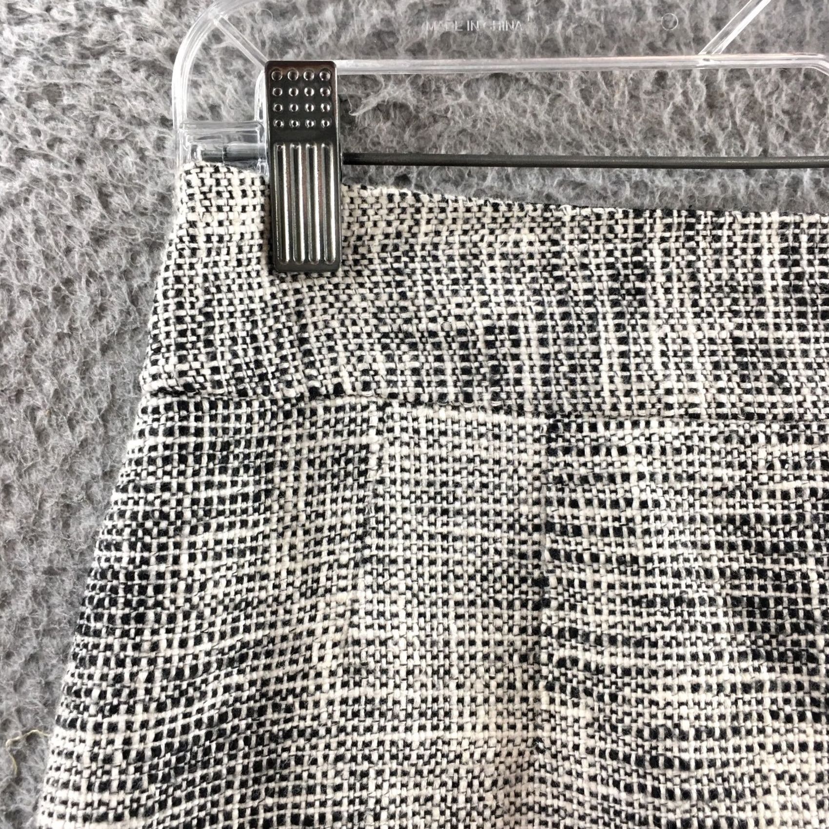 Banana Republic Banana Republic Skirt Womens 6 Gray Cotton Blend Tweed Straight & Pencil Casual Dress Pant? Size 28" / US 6 / IT 42 - 3 Thumbnail