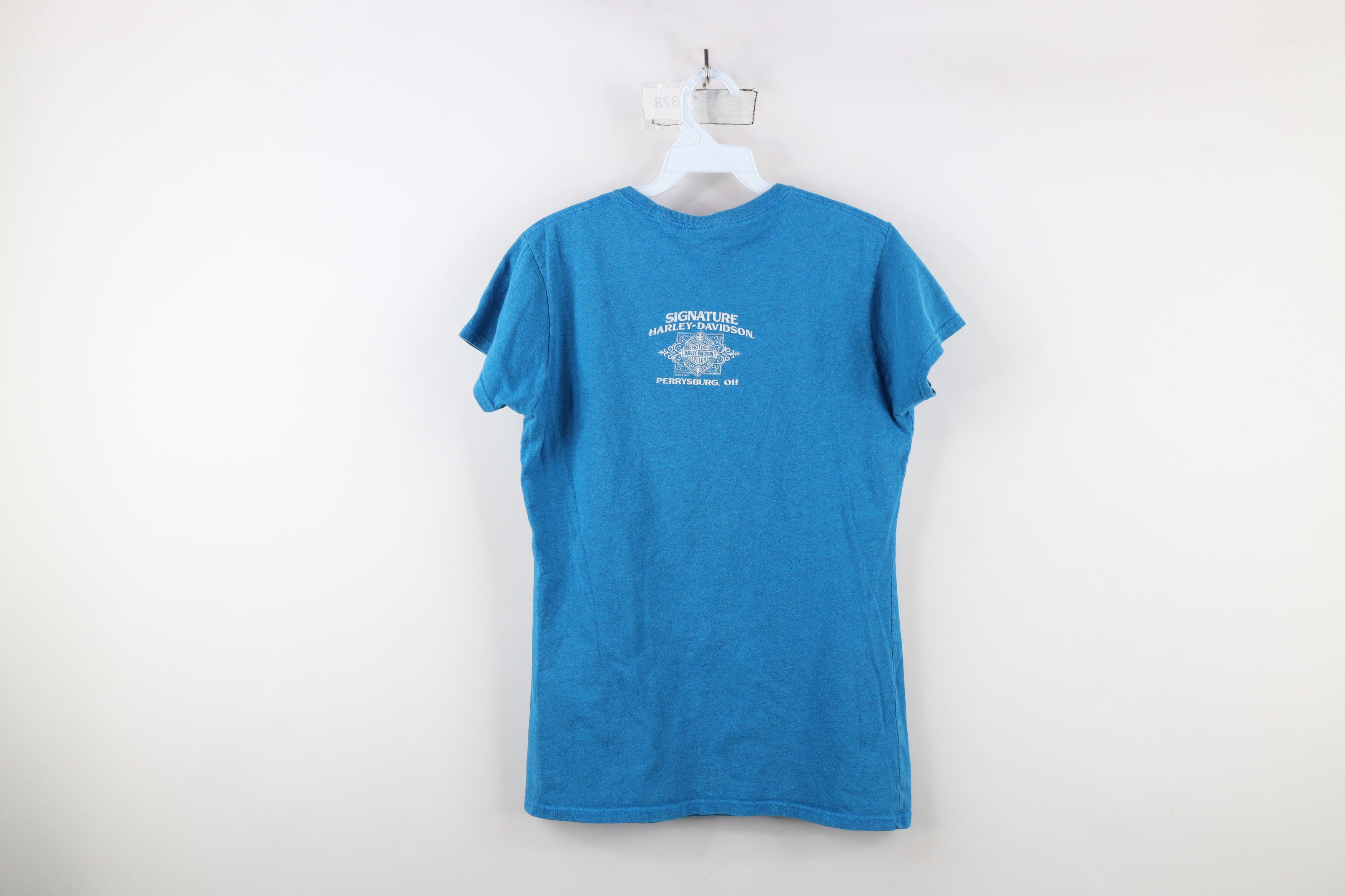 Harley Davidson × Vintage Vintage Y2K Harley Davidson Eagle Wings UFC MMA T-Shirt Blue Size L / US 10 / IT 46 - 12 Thumbnail