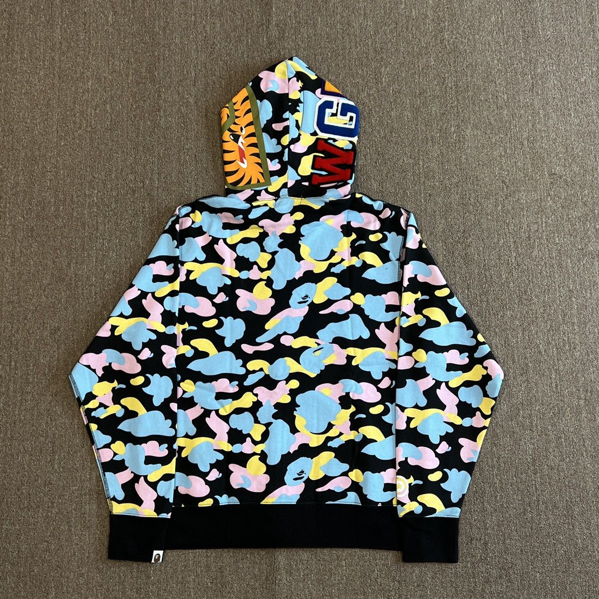 Bape New Multi Camo Shark Relaxed Full Zip Hoodie Size US M / EU 48-50 / 2 - 3 Thumbnail