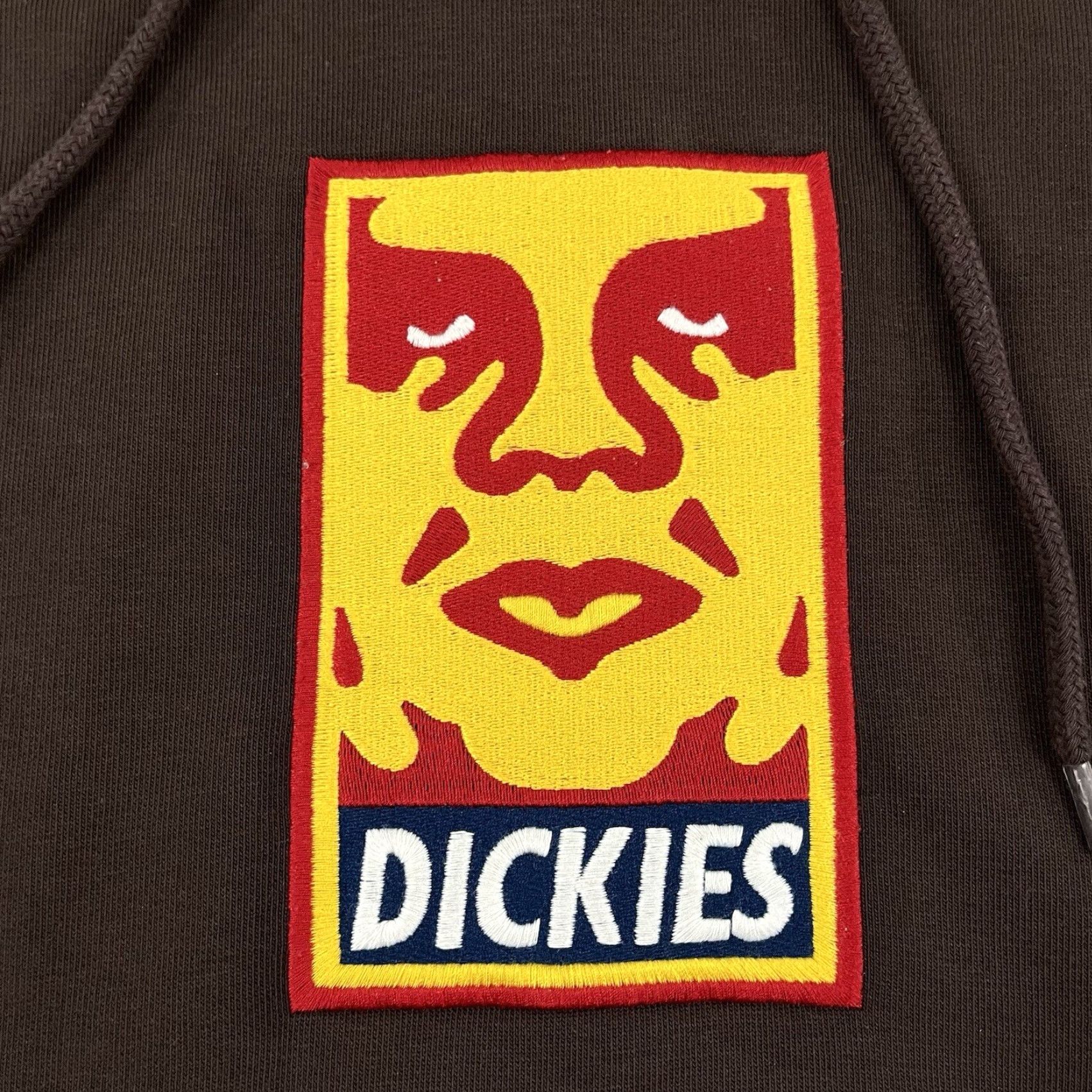 Dickies DICKIES x OBEY Jacket Mens Small Brown Hooded Workwear Embroidered Heavyweight Size US S / EU 44-46 / 1 - 2 Thumbnail