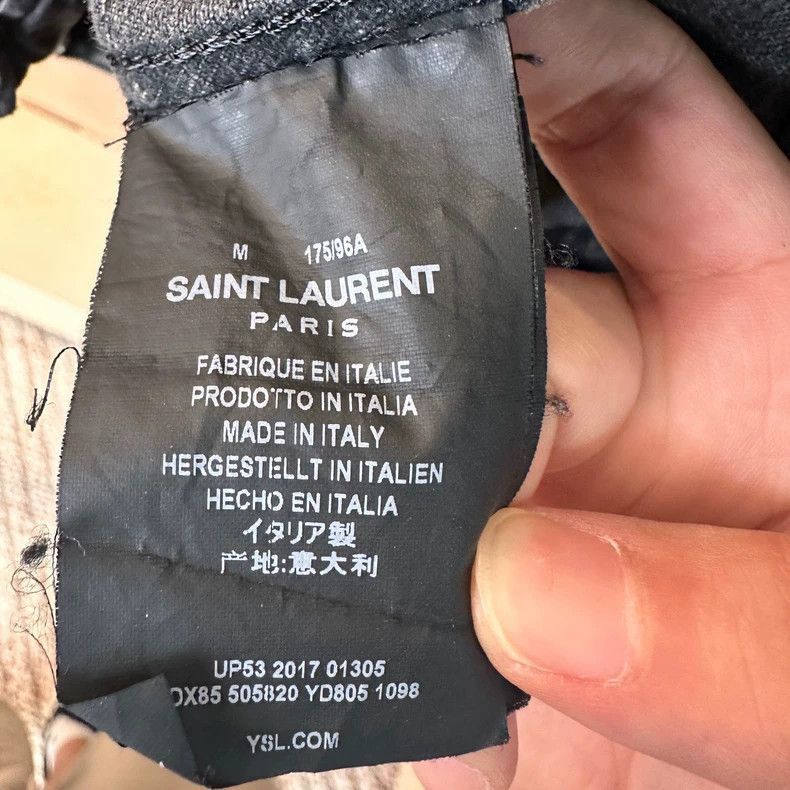 Saint Laurent Paris Saint Laurent Denim Jacket, Size M-2507 Size US M / EU 48-50 / 2 - 5 Thumbnail