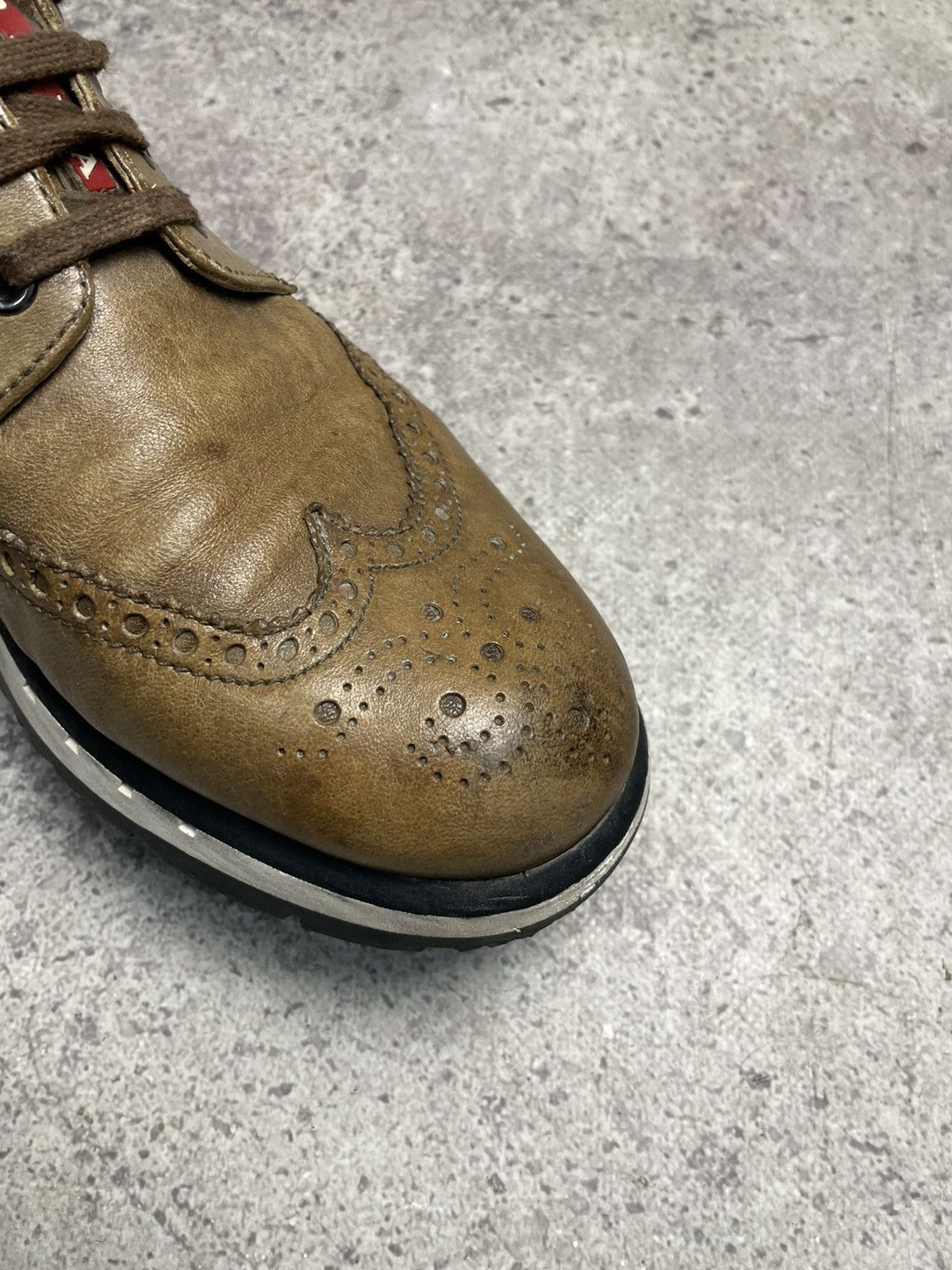 Prada Rare Prada Leather Brown shoes Size US 8.5 / EU 41-42 - 7 Thumbnail