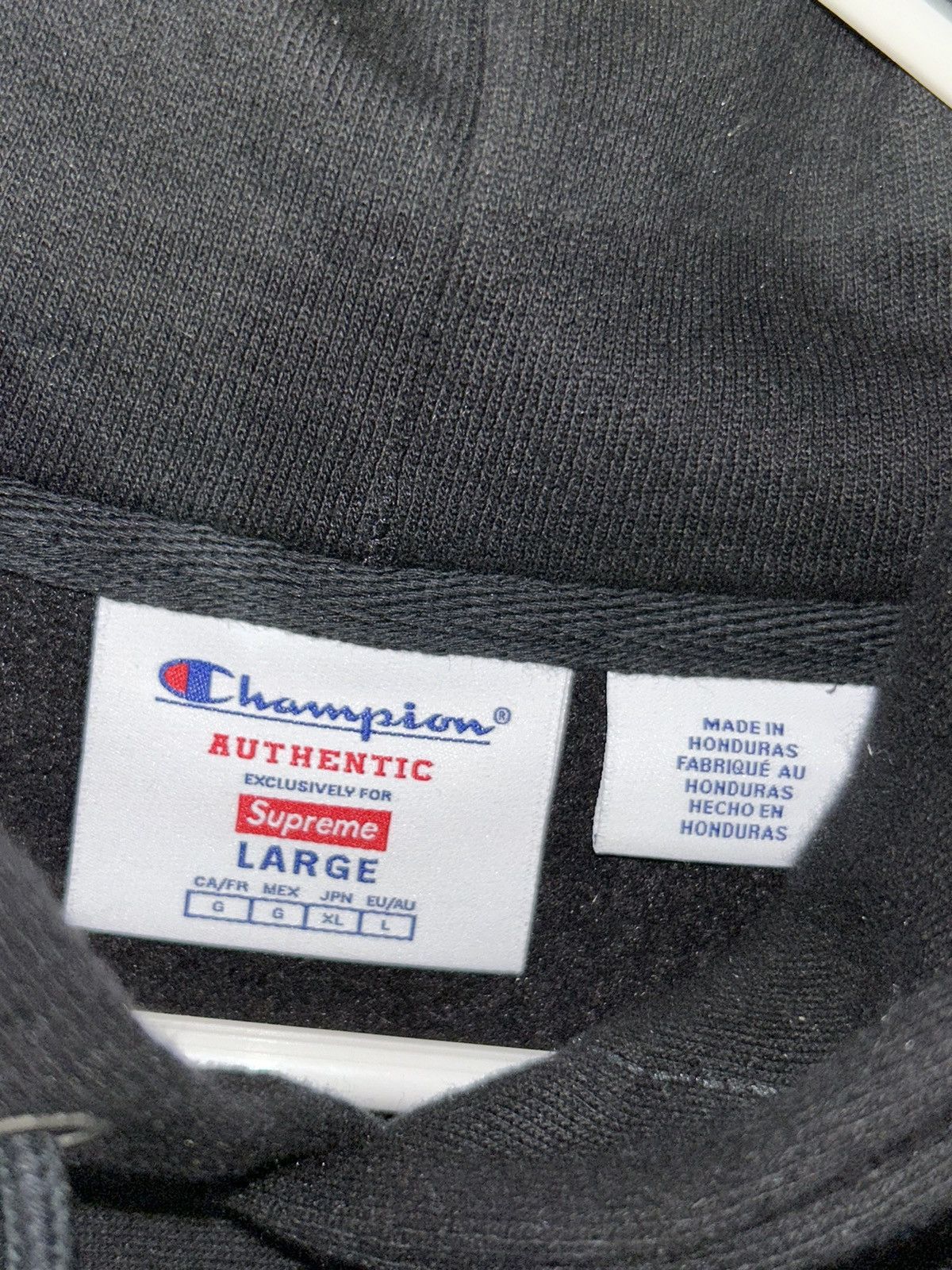Supreme Supreme Champion Hooded Sweatshirt Black SS25 size Large NEW Size US L / EU 52-54 / 3 - 7 Thumbnail