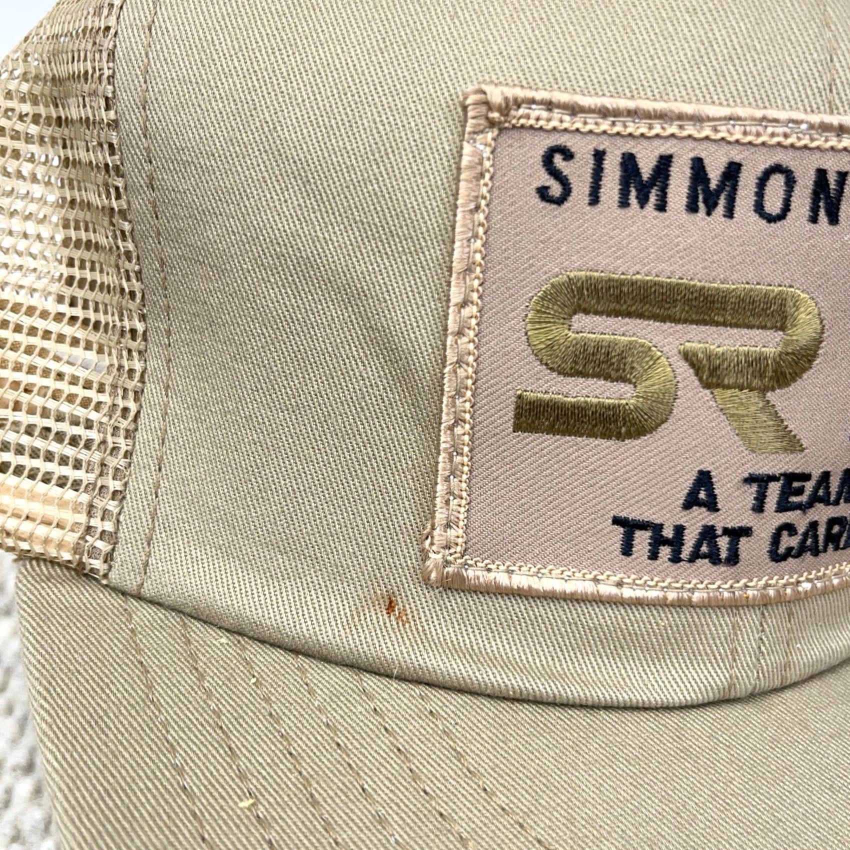Coal VINTAGE Simmons Rand Hat Coal Mining United Way USA 90s Patch Trucker Cap Brown Mens Adjustable Size ONE SIZE - 3 Thumbnail