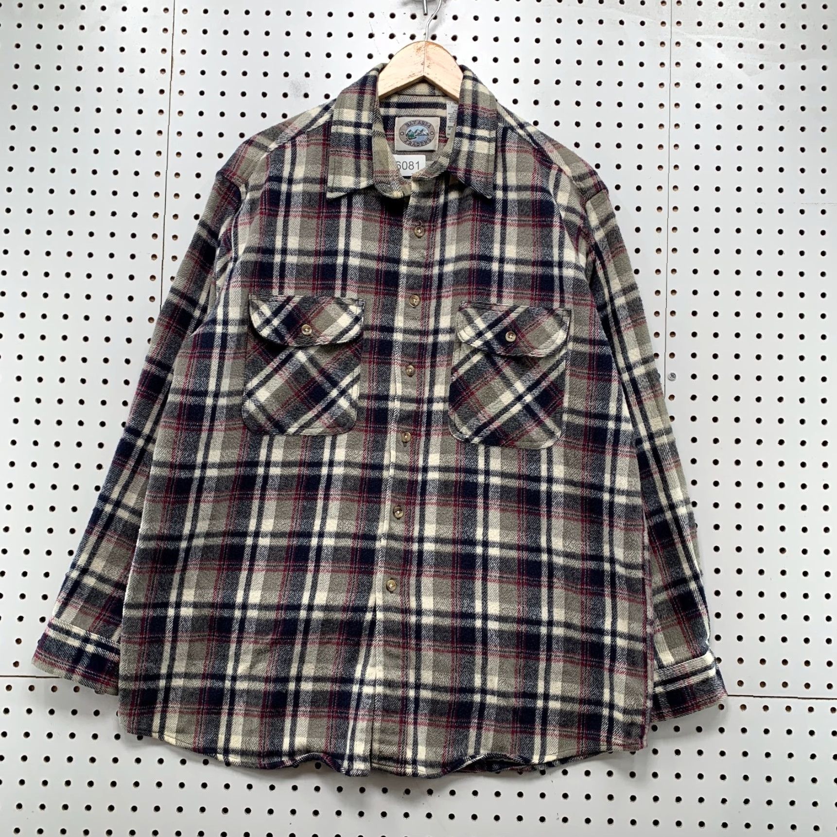 Vintage VINTAGE Trader Bay Shirt Mens L Brown Plaid Heavyweight Flannel Button-Down Shirt Size US L / EU 52-54 / 3 - 2 Thumbnail
