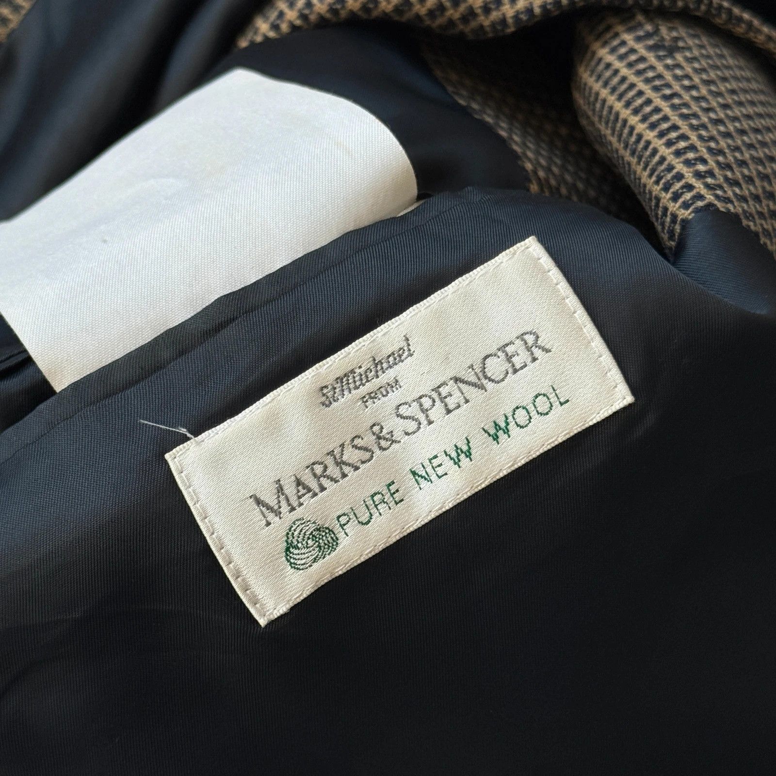 Marks & Spencer Vintage Preppy Classic Wool Check Blazer Jacket Elegant Size US XL / EU 56 / 4 - 8 Thumbnail
