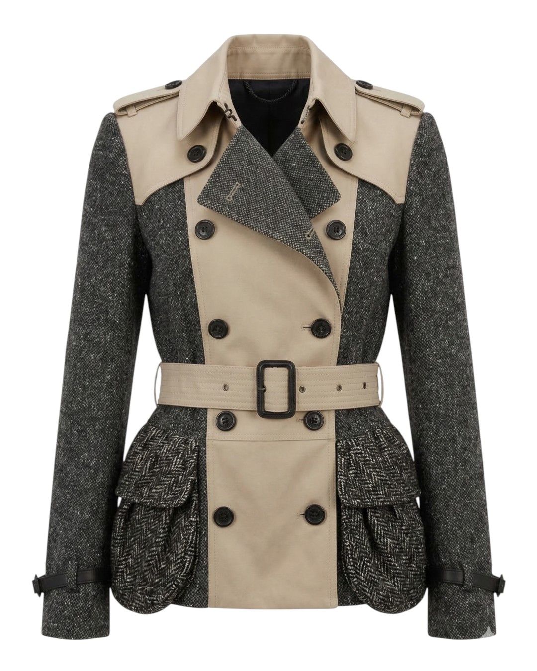 Burberry Prorsum F/W 2012 RUNWAY PRORSUM BELTED JACKET Size S / US 4 / IT 40 - 2 Thumbnail