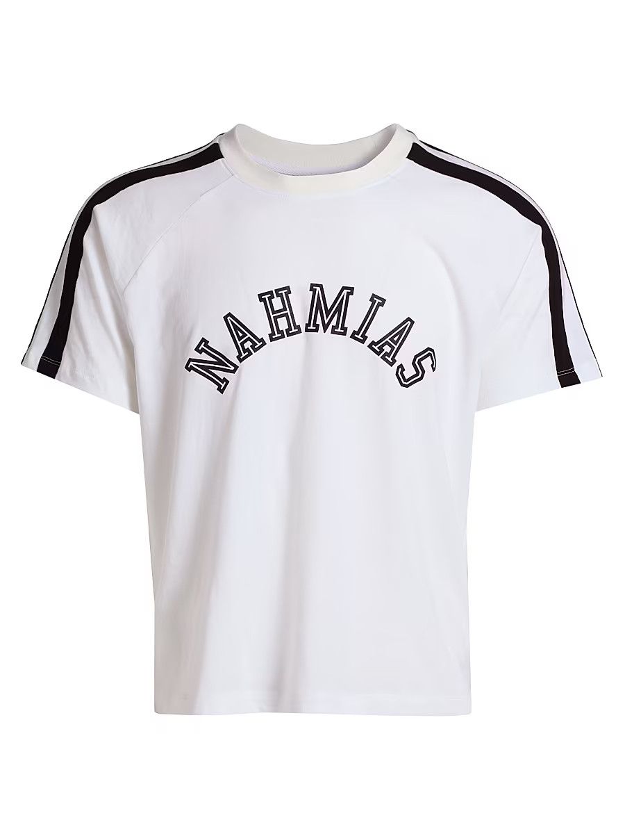 Nahmias os11x0326 Raglan Logo T-Shirt in White/Black Size US L / EU 52-54 / 3 - 1 Thumbnail