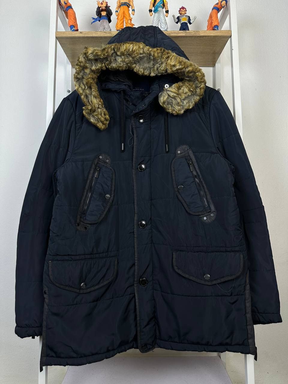Zara Zara Man Button & Zip Up Putfer Down Jacket (Pit 23) Size US M / EU 48-50 / 2 - 1 Thumbnail