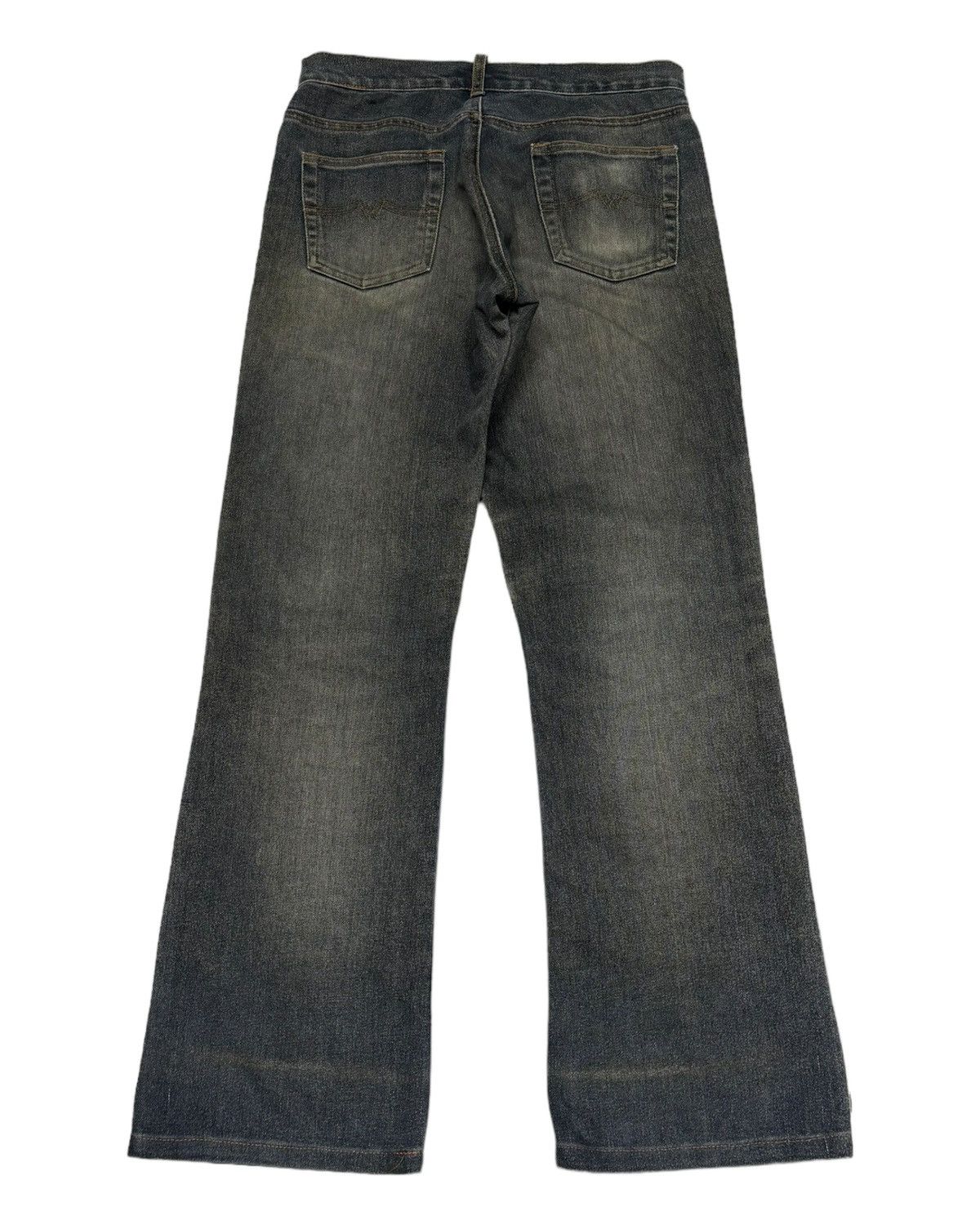 If Six Was Nine Flare Jeans Haphazard Distress Bootcut Flared Jeans Size US 28 / EU 44 - 2 Thumbnail