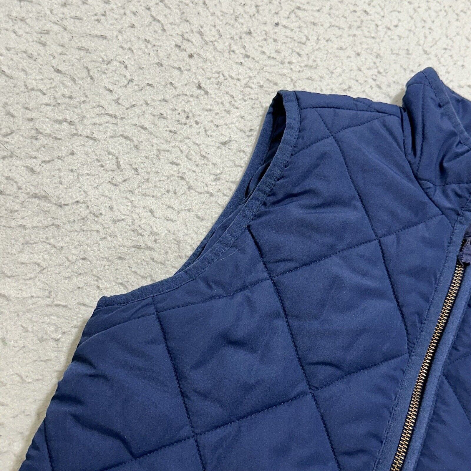 J.Crew J. Crew XXS Quilted Puffer Vest Full Zip Navy Blue Jacket Size XXS / US 00 / IT 34 - 5 Thumbnail