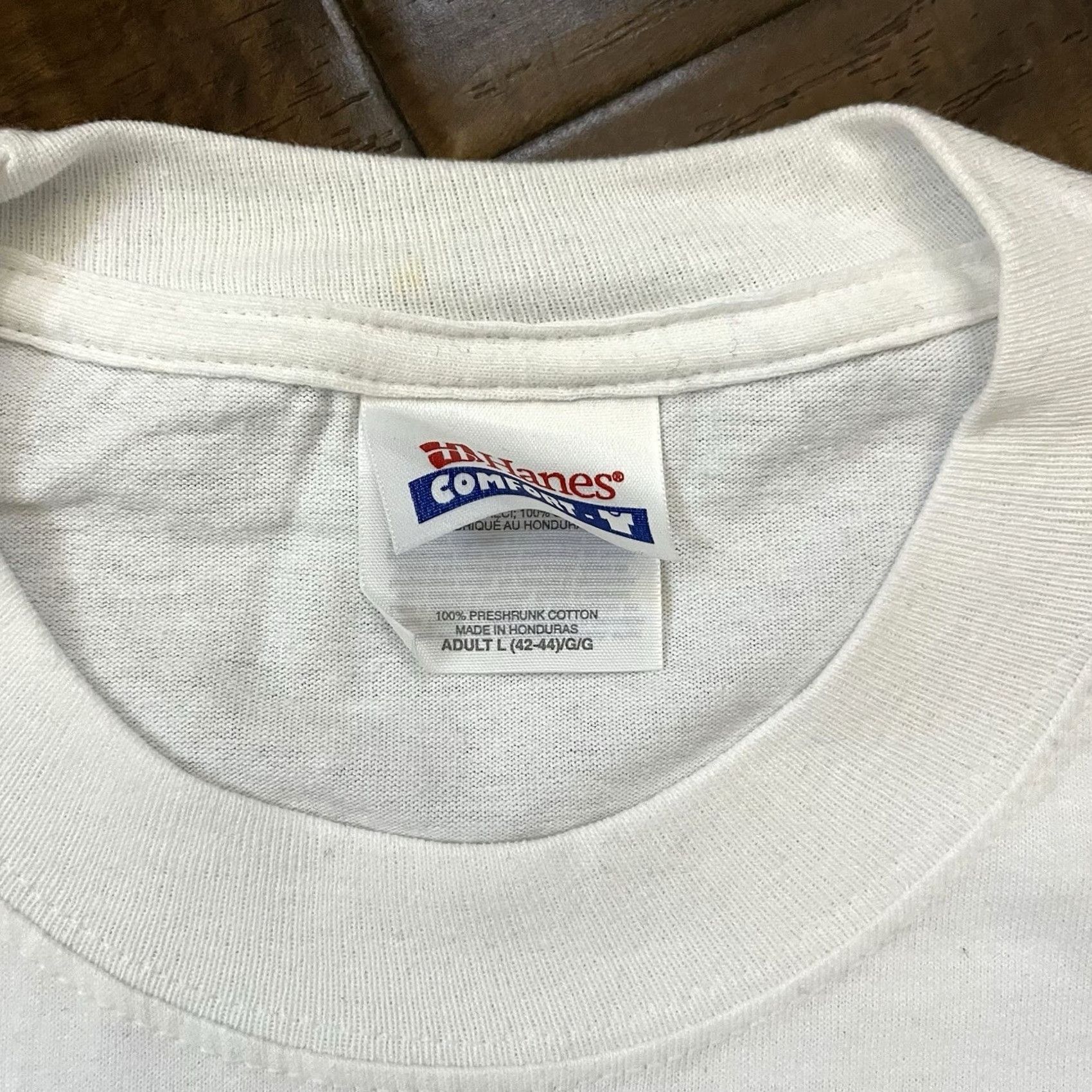 Hanes VINTAGE Adan Chalino Sanchez T Shirt Mens L White Narco 90s Band Mexico Mexican Chicano Corridos Banda Narco News Size US L / EU 52-54 / 3 - 3 Thumbnail