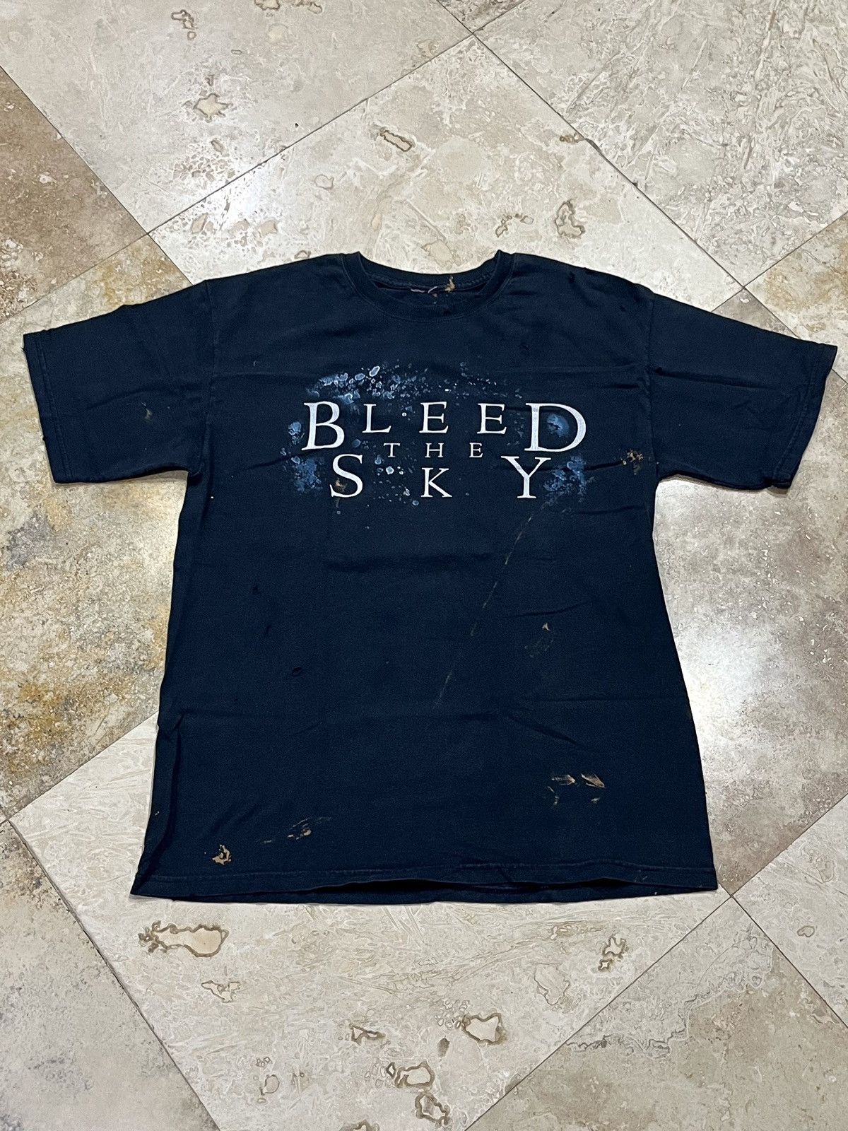 Band Tees Y2K Thrashed Metal Band Tee Bleed The Sky Size US M / EU 48-50 / 2 - 7 Thumbnail