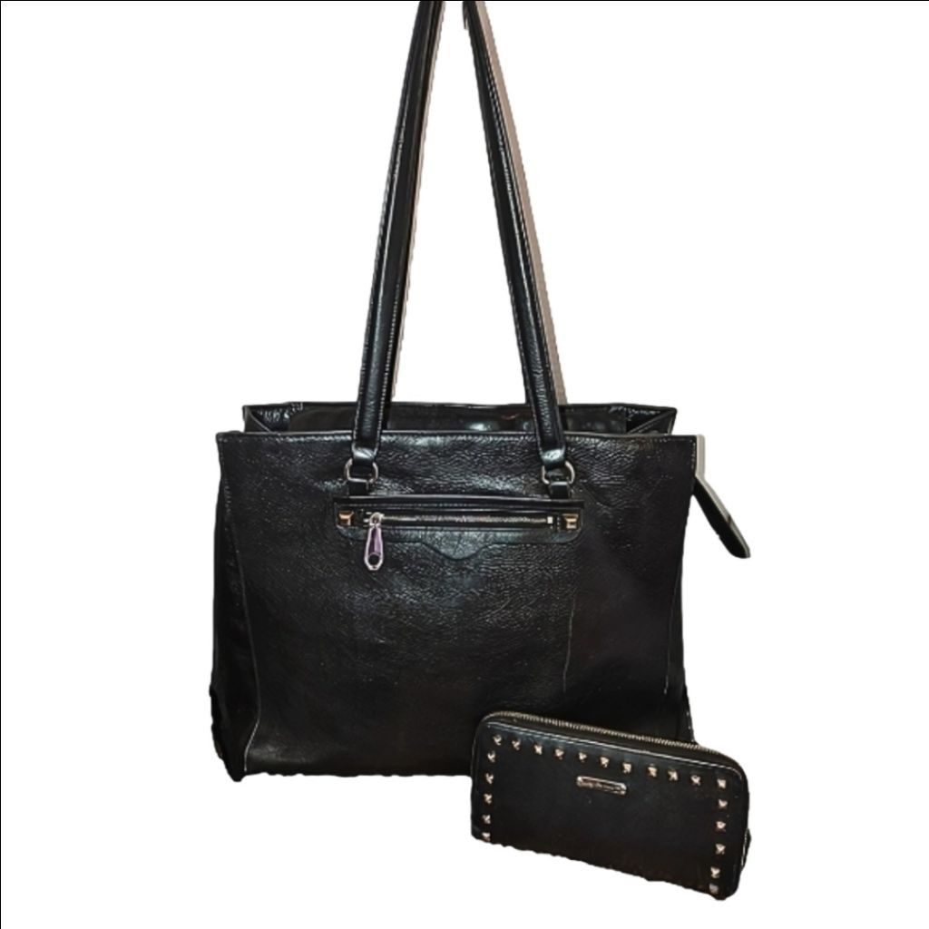 Rebecca Minkoff Rebecca Minkoff Side Zip Regan Leather Tote & Ava Wallet Set Size ONE SIZE - 1 Thumbnail