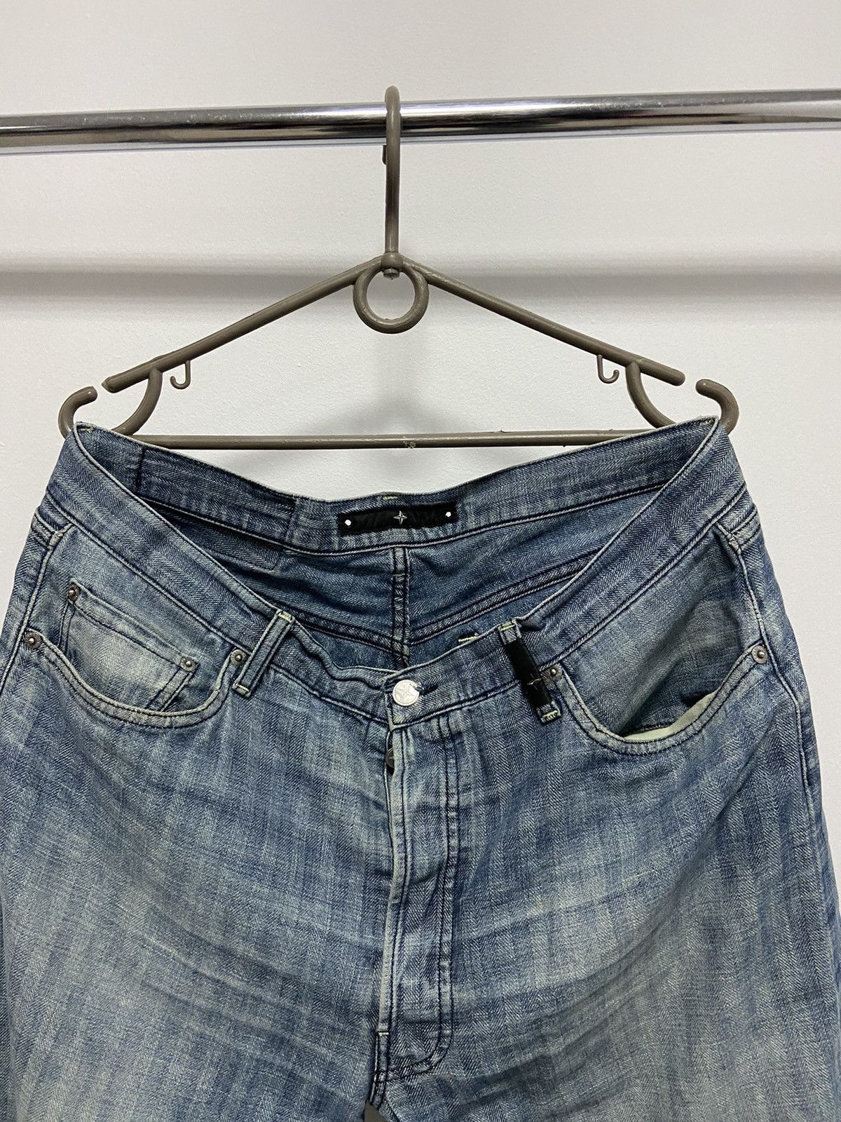 Massimo Osti × Stone Island × Vintage RARE Stone Island Denims Vintage jeans Pants stripes Size US 34 / EU 50 - 4 Thumbnail