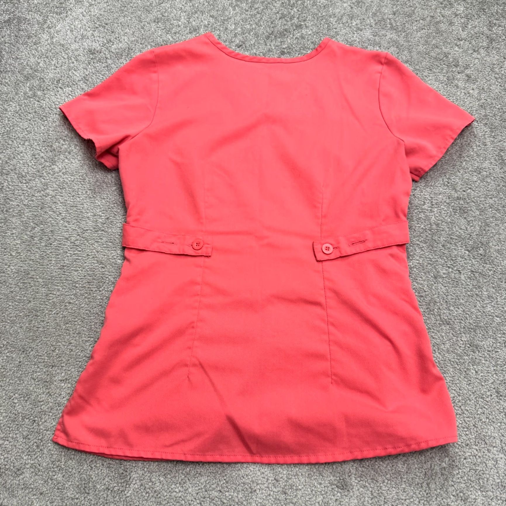 Pinko Grey's Anatomy Shirt Womens Small Pink V-Neck Medical Uniform Work Size S / US 4 / IT 40 - 2 Thumbnail