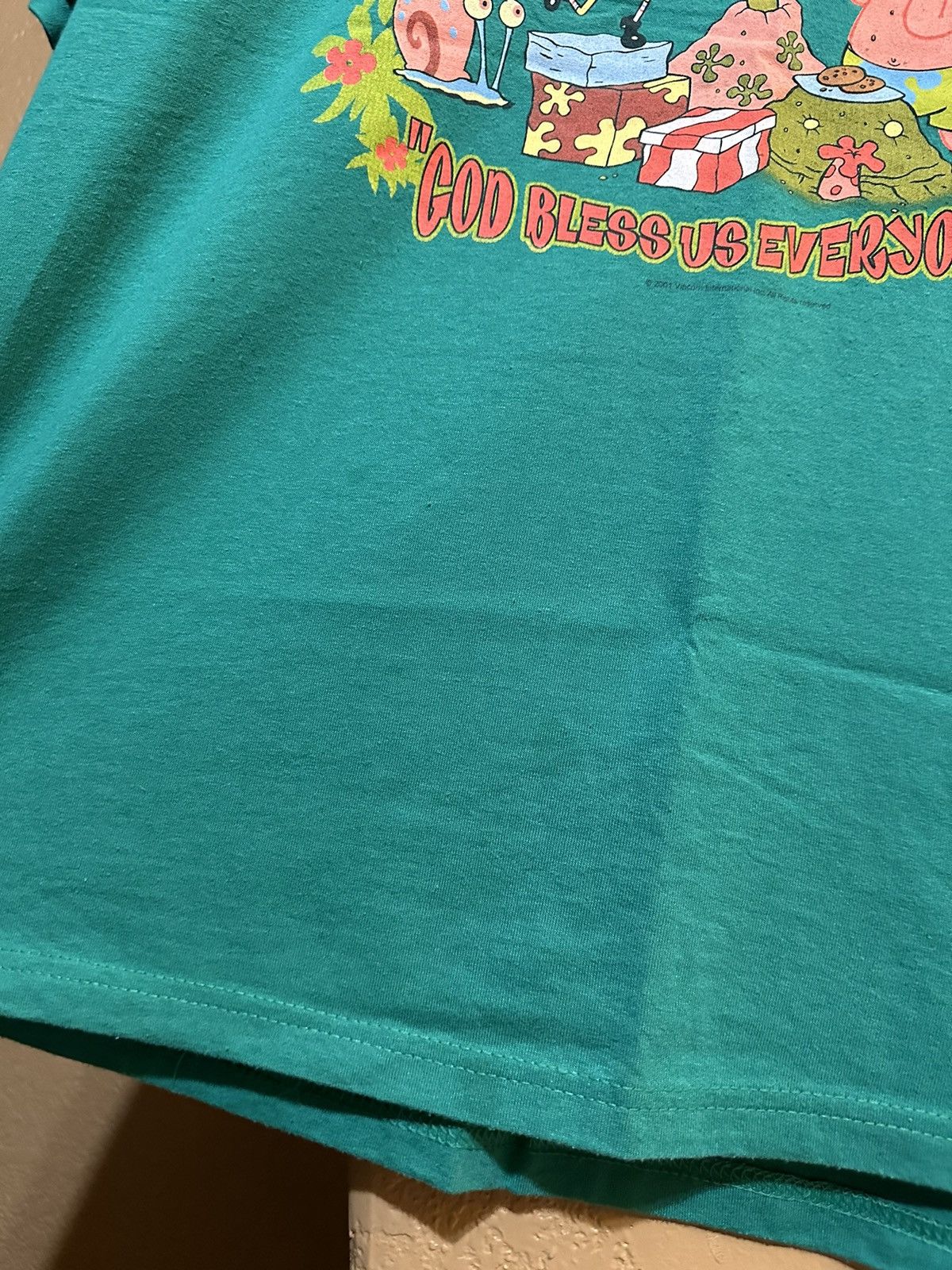 Cartoon Network × Nickelodeon × Vintage RARE VINTAGE SpongeBob’s A Christmas Coral T Shirt Size US XL / EU 56 / 4 - 4 Thumbnail