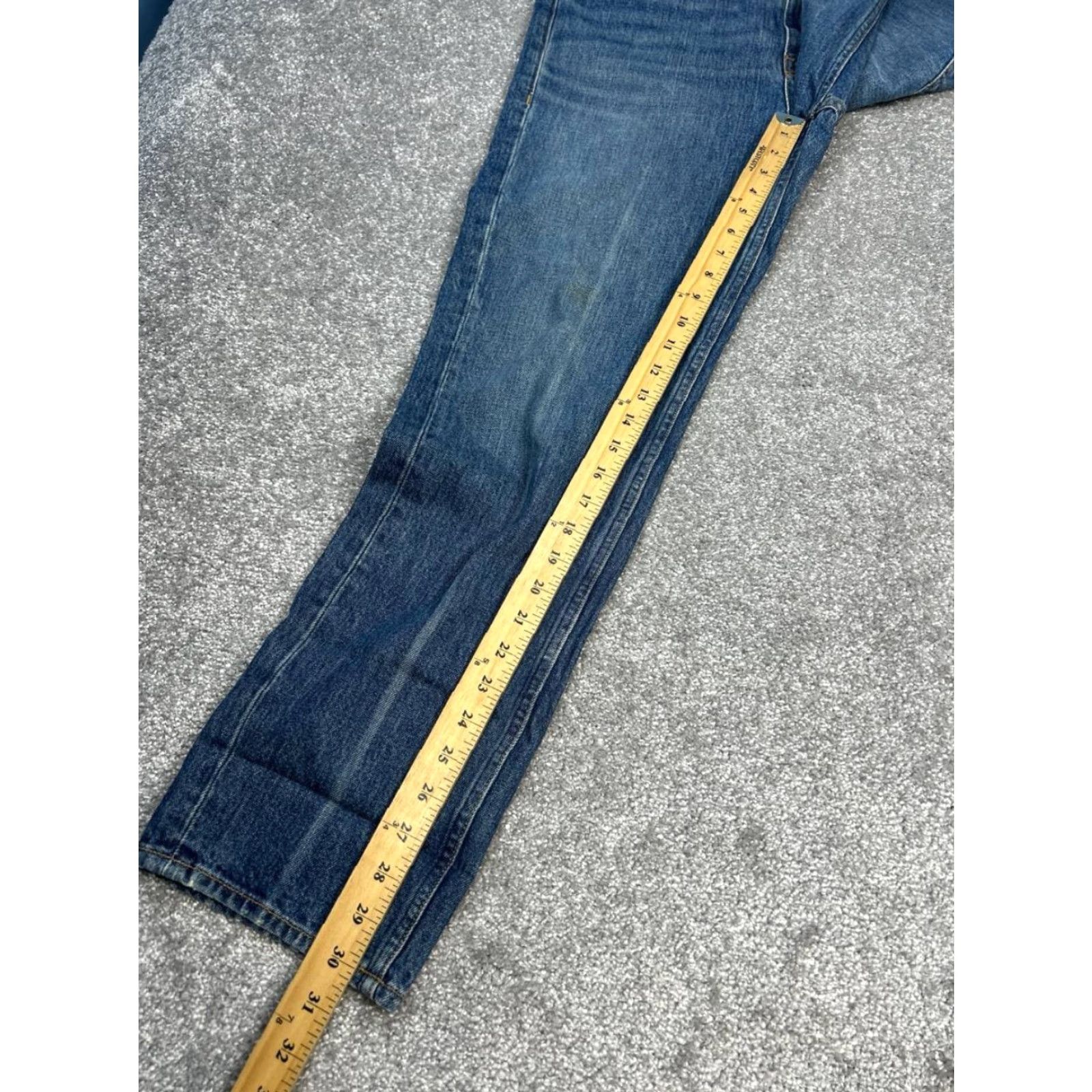 Proenza Schouler VINTAGE Proenza Schouler Jeans Womens 28 Blue Denim Cotton High Rise Straight Leg 35x30 Size 28" / US 6 / IT 42 - 5 Thumbnail