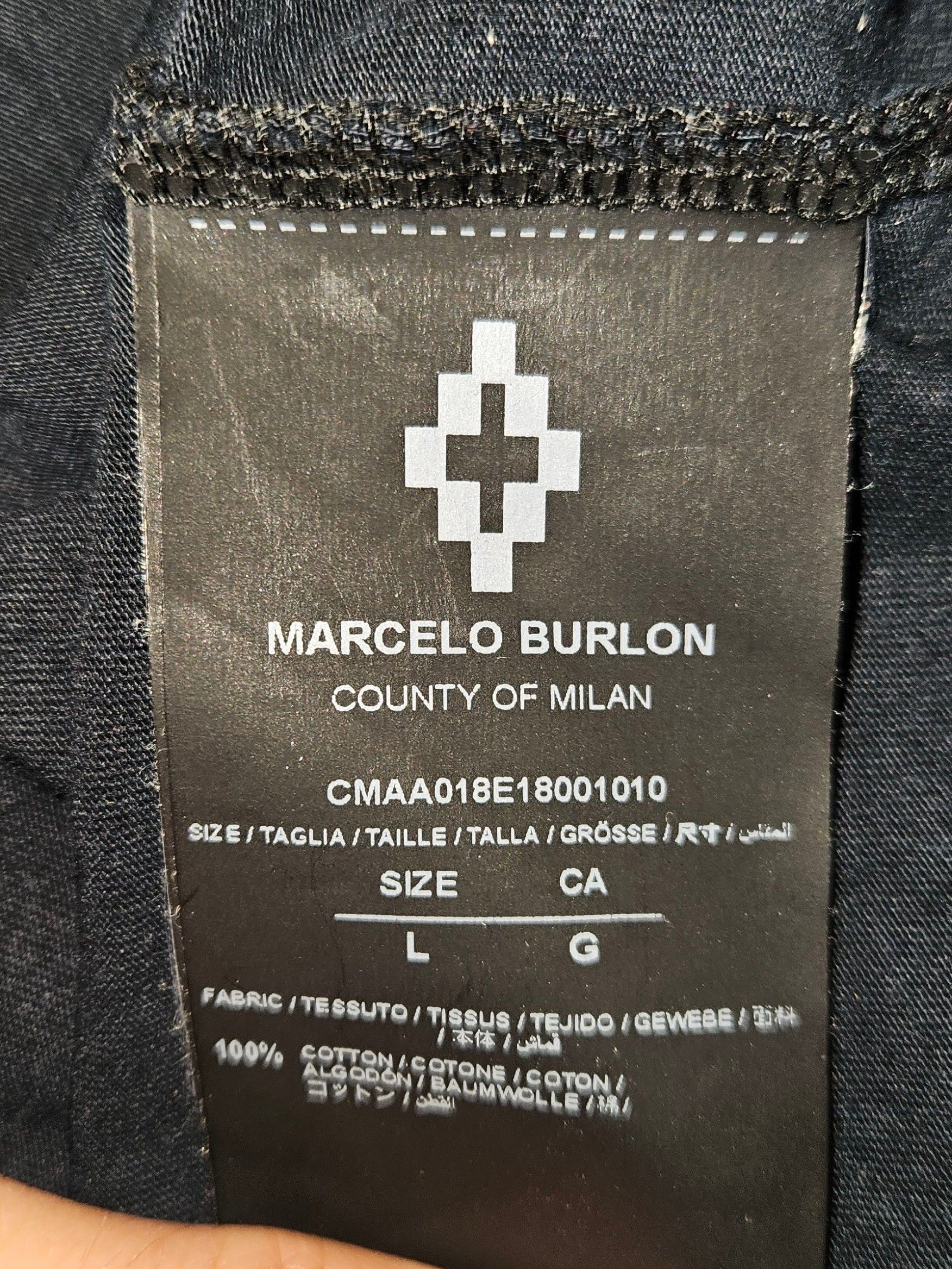 Marcelo Burlon Marcelo Burlon County of Milan Black Wolf Eagle T-Shirt Size US L / EU 52-54 / 3 - 5 Thumbnail