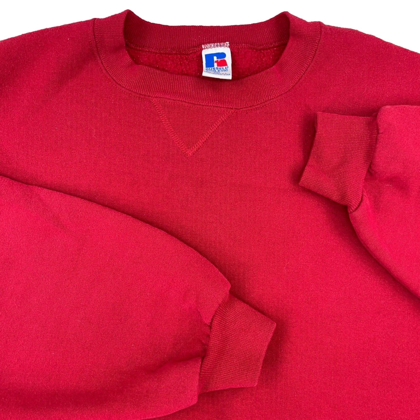 Russell Athletic VINTAGE Russell Sweatshirt Men 2XL Red Crewneck Sweatshirt USA 50/50 Embroidered Logo Baseball Basketball Hipster Retro Classic American Mens Size US XXL / EU 58 / 5 - 2 Thumbnail