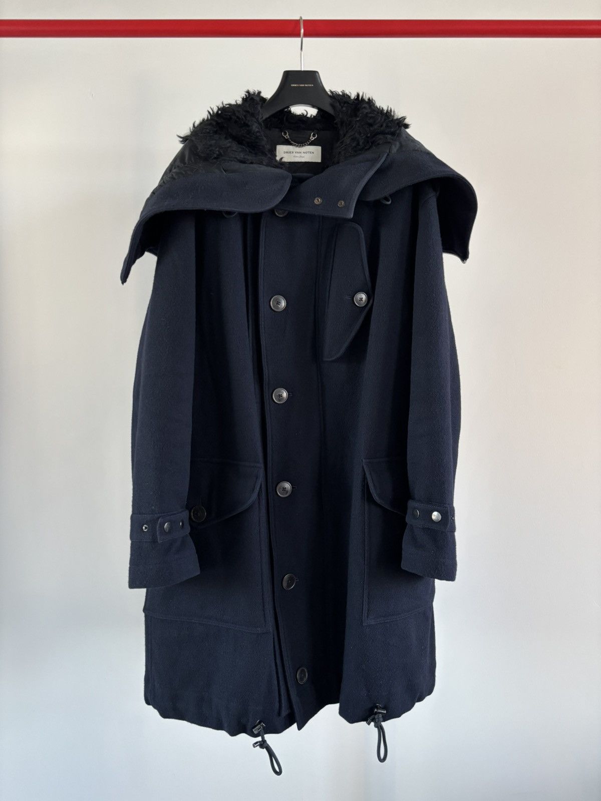 Dries Van Noten Fur Golden Fox Wool Rider Jacket | Grailed
