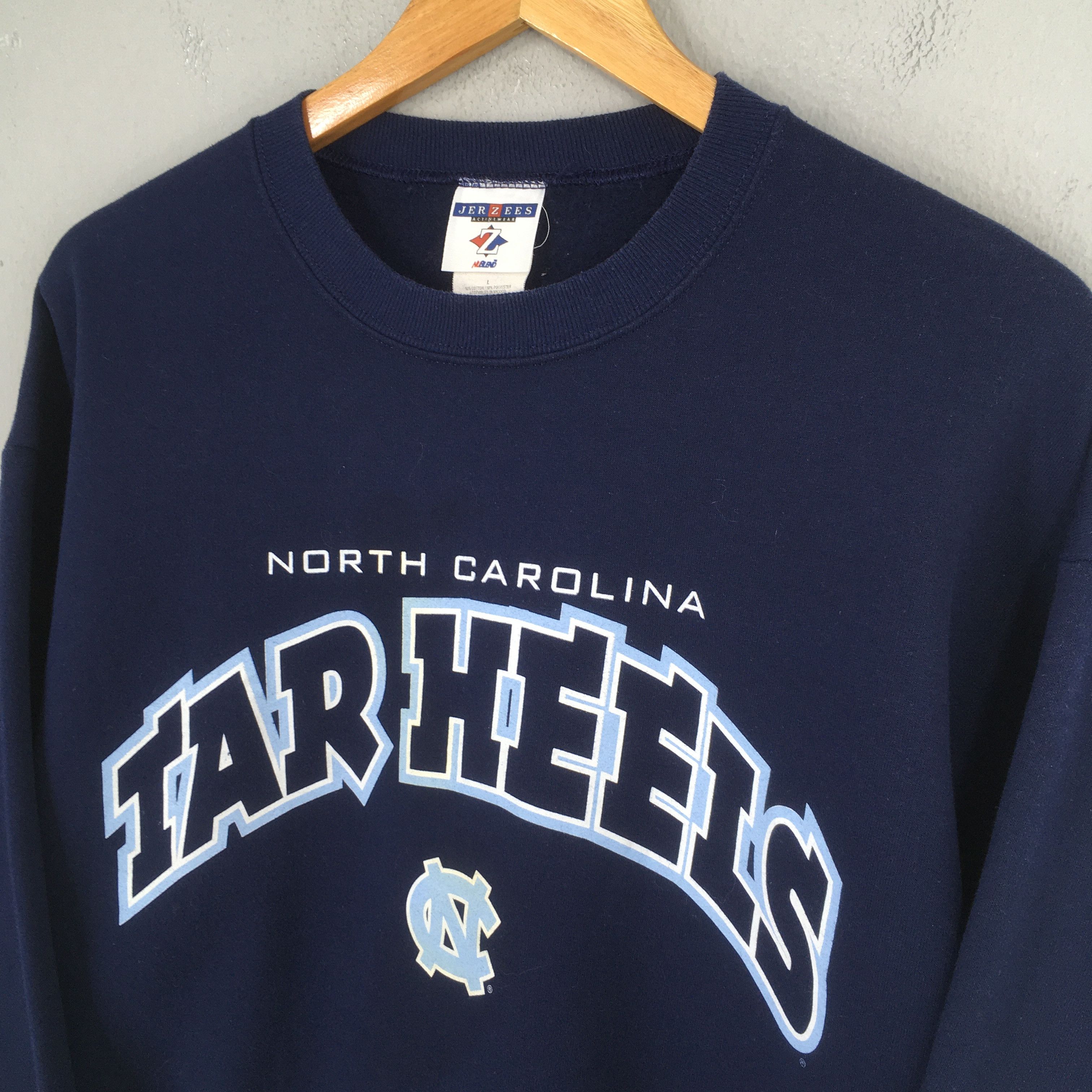 NCAA × Vintage Vintage 90s North Carolina Tar Heels NCAA Sweatshirt Large Size US L / EU 52-54 / 3 - 3 Thumbnail